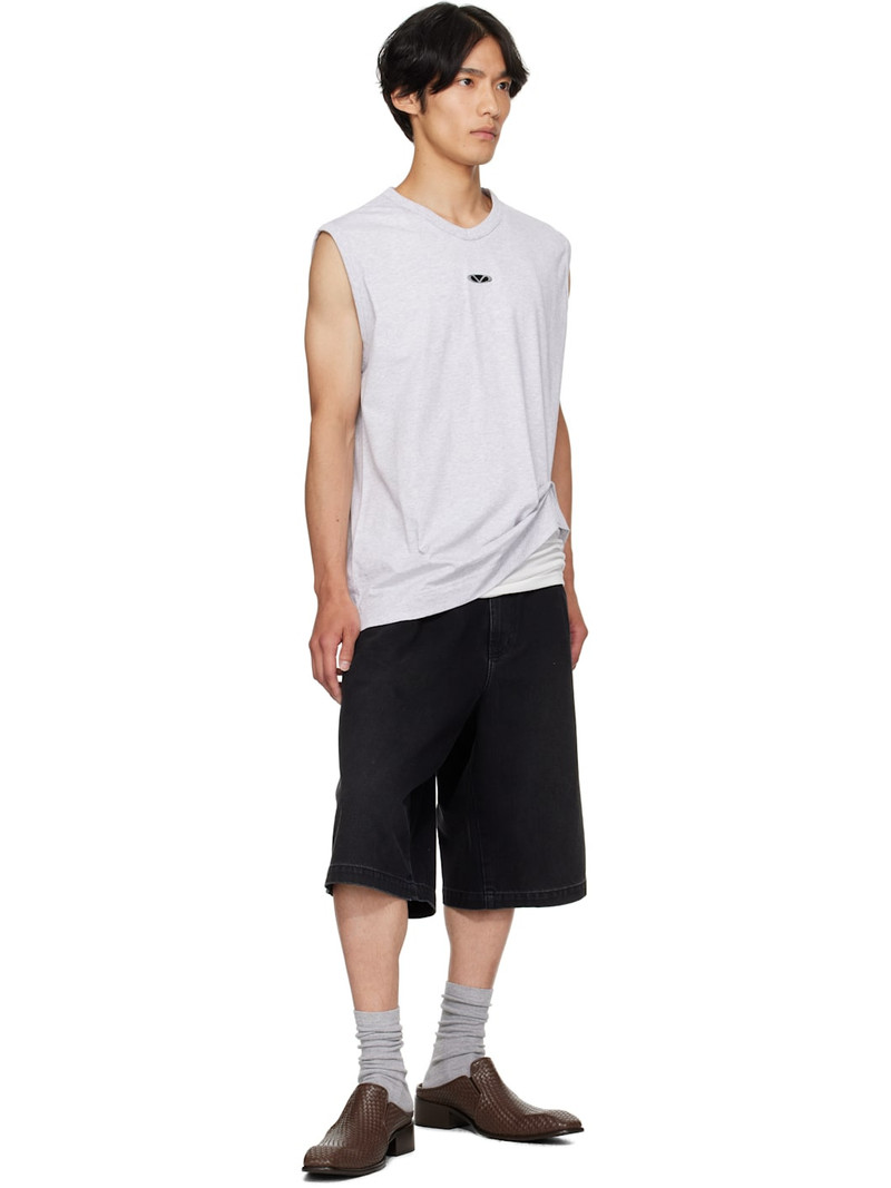 VETEMENTS Black Hip-Hop Denim Shorts outlook
