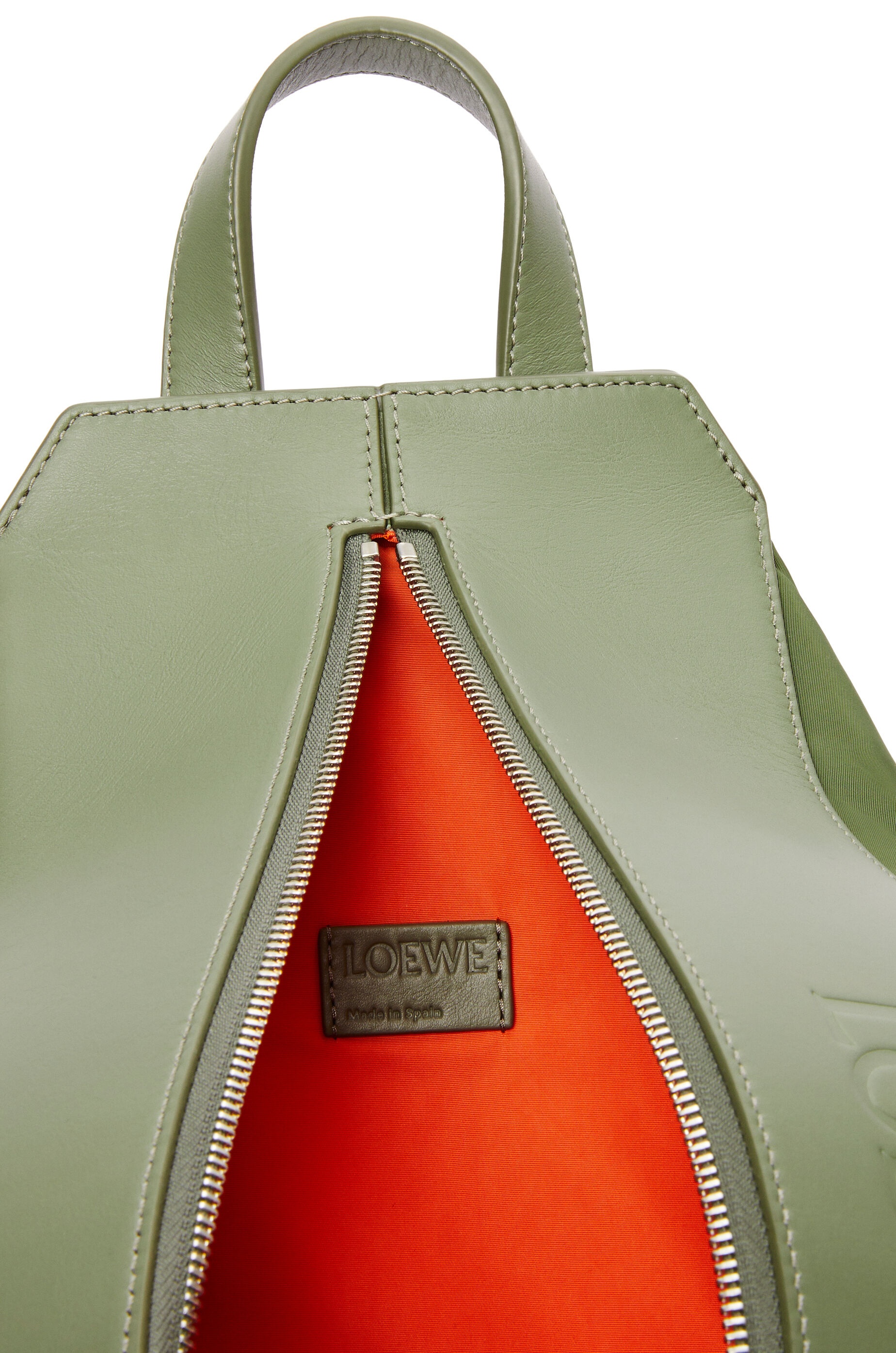 Small Convertible backpack in nylon and calfskin - 5