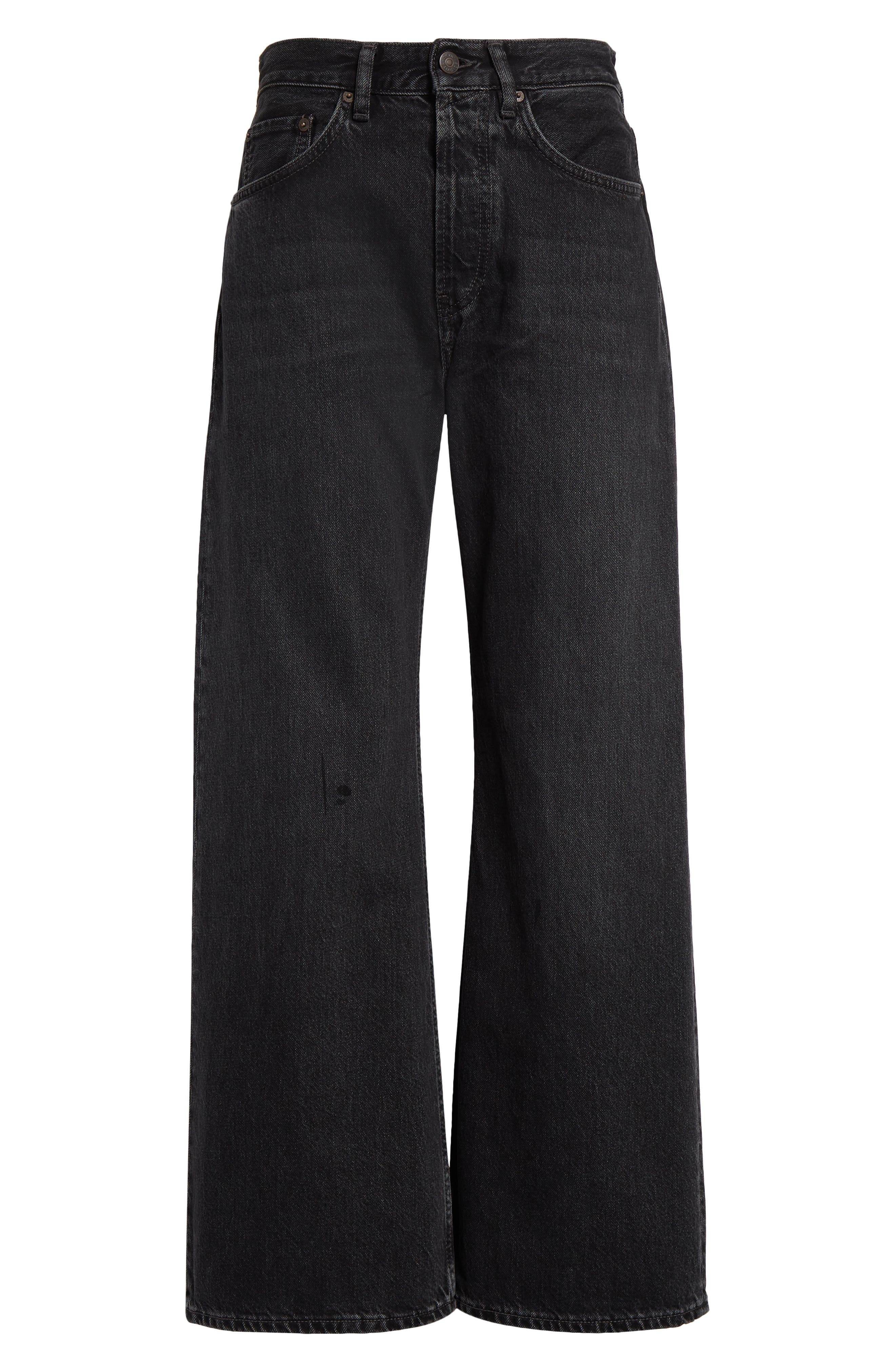 Acne Studios 2021F Loose Fit Jeans in Black at Nordstrom - 6