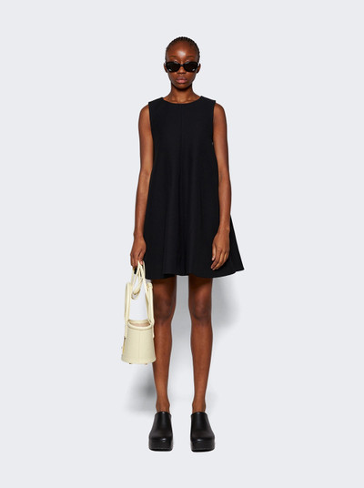 Loewe Silk and Wool Mini Dress Black outlook
