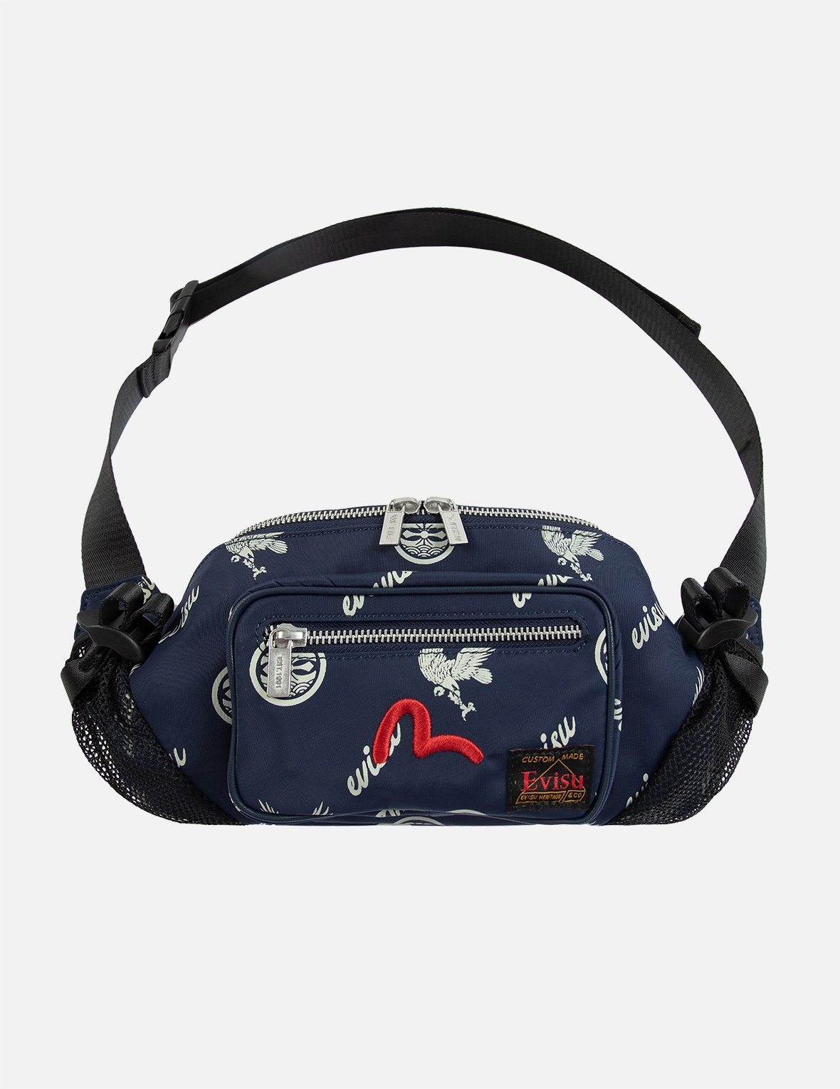 ALLOVER EAGLE AND KAMON PRINT BELT BAG - 1