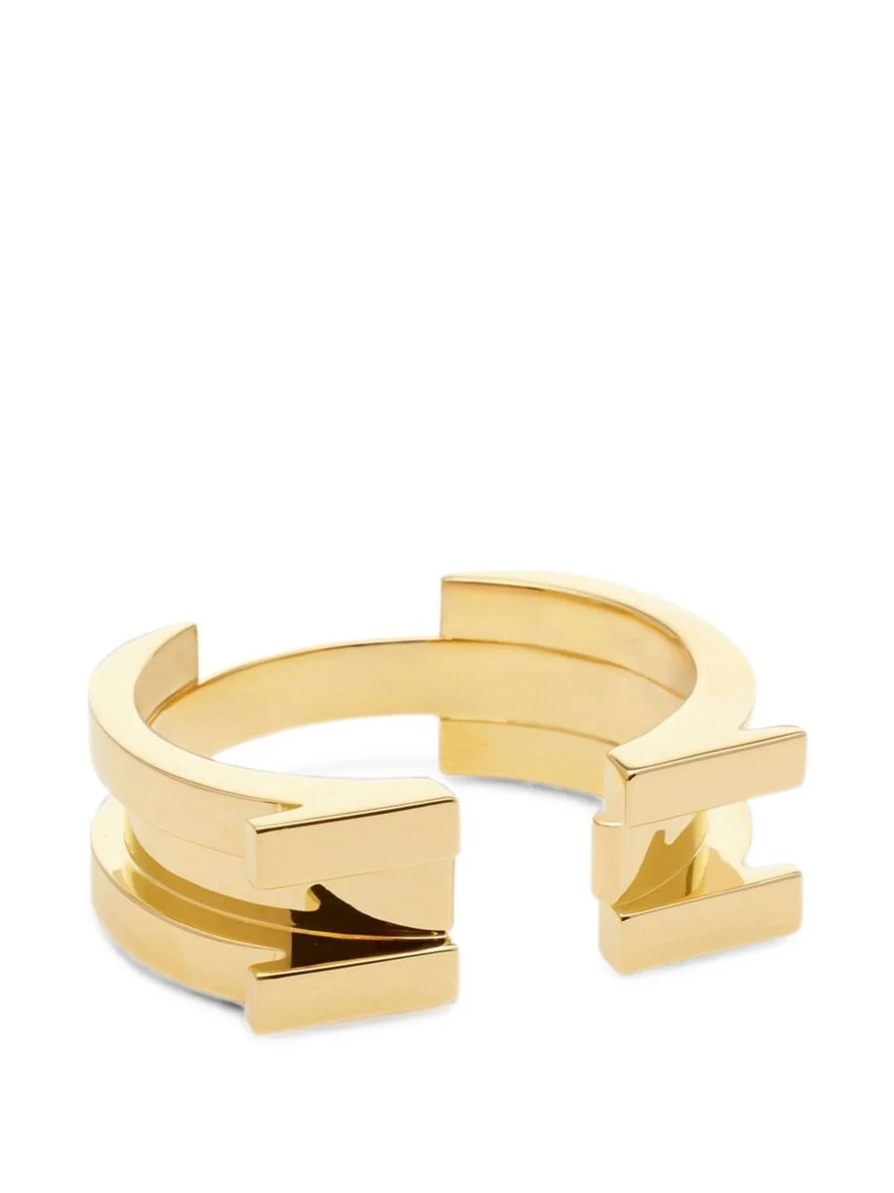 rigid bracelet with logo details - 1