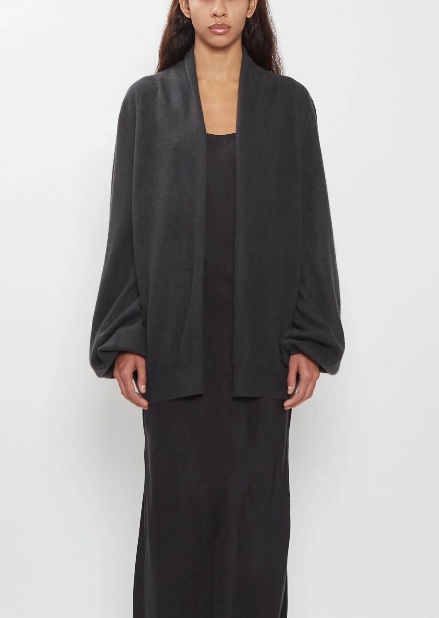 Gypsy Cashmere Cardigan — Charcoal - 1