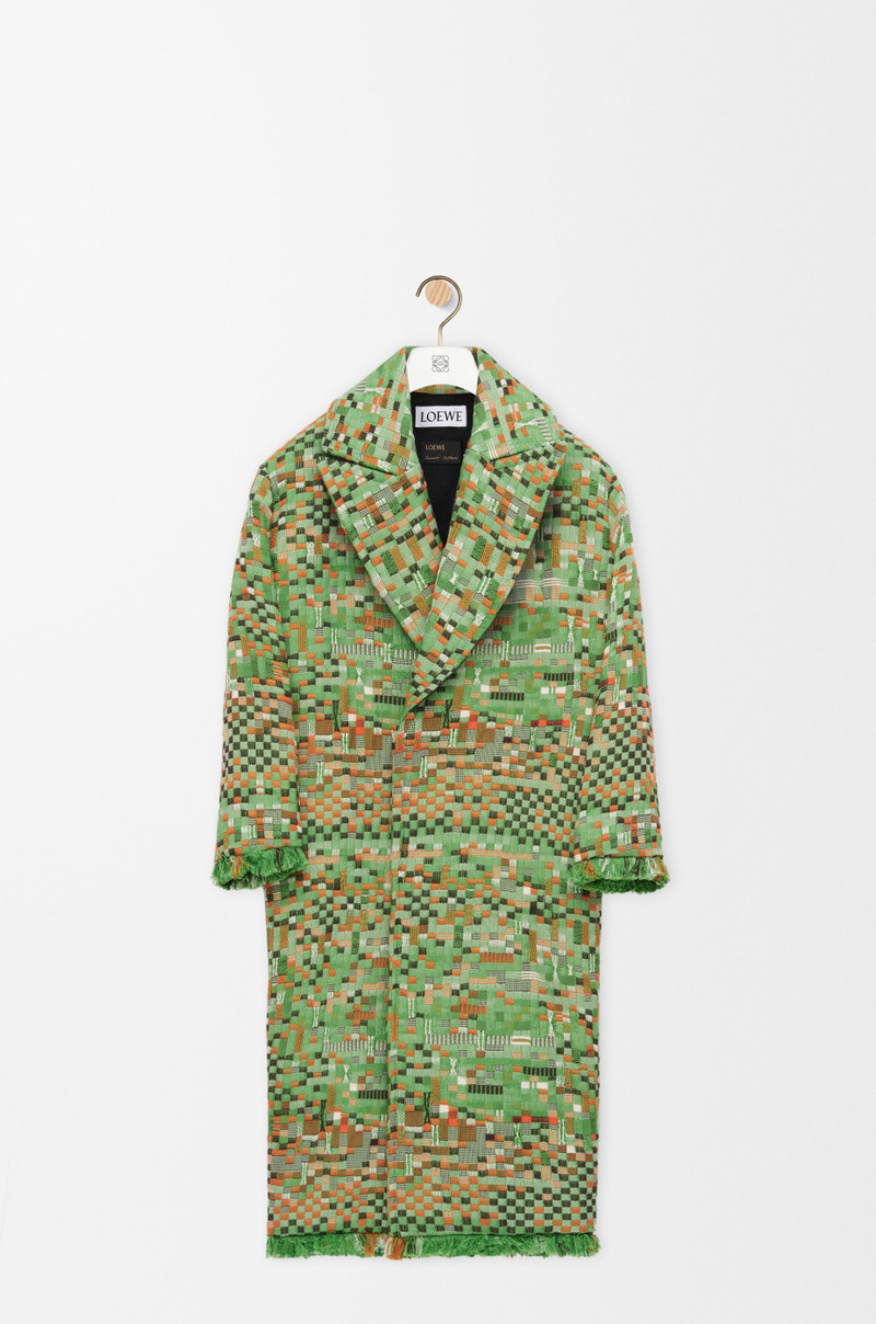 Coat in cotton jacquard 1