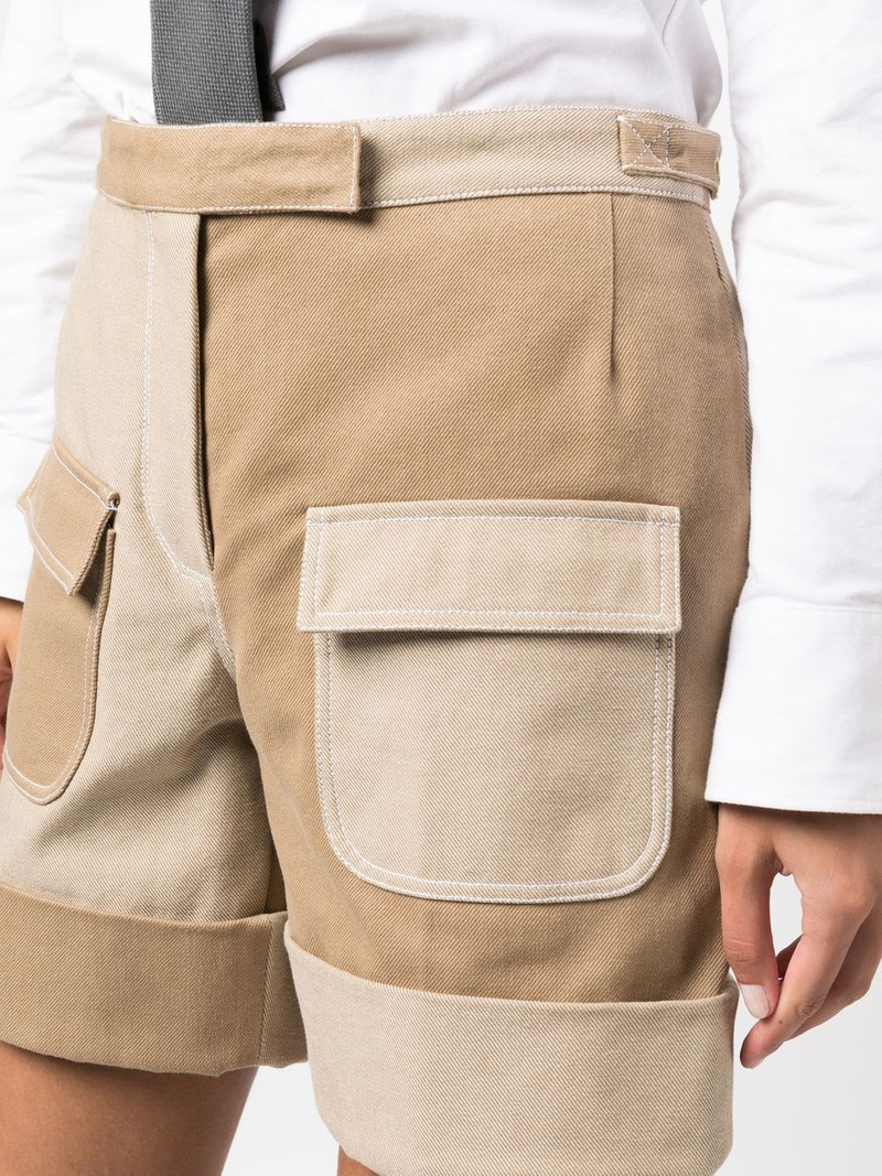 patch-pocket low-rise denim shorts 5