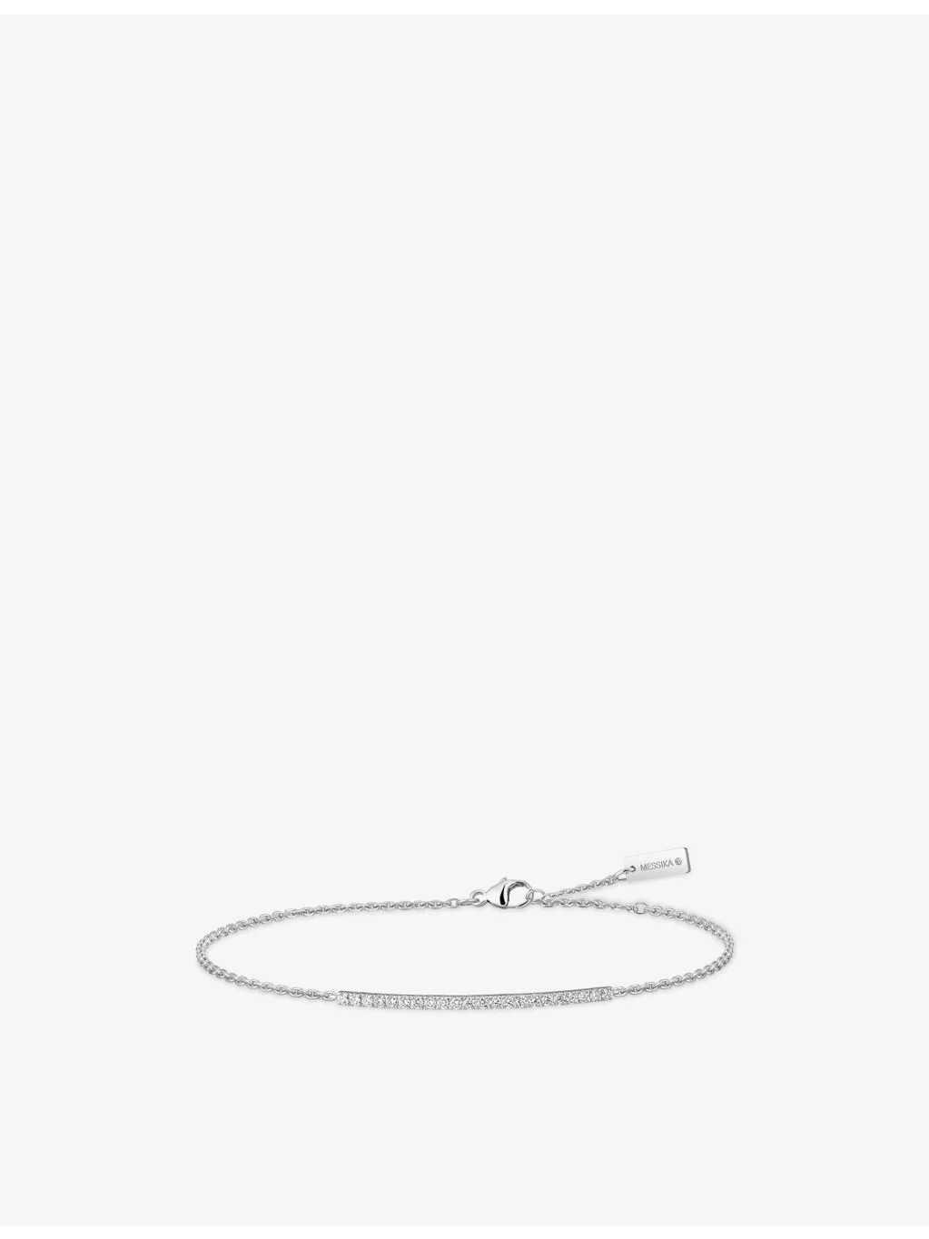 Gatsby 18ct white-gold and diamond bracelet - 1