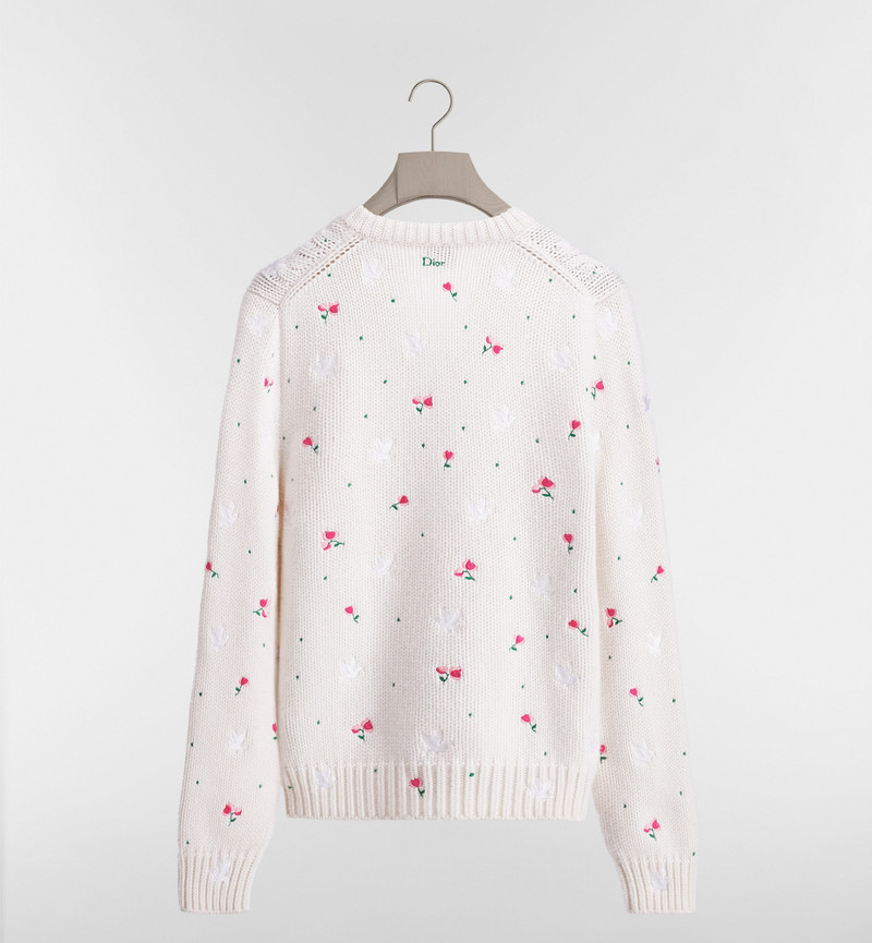 Dior Sweater with Floral Embroidery outlook