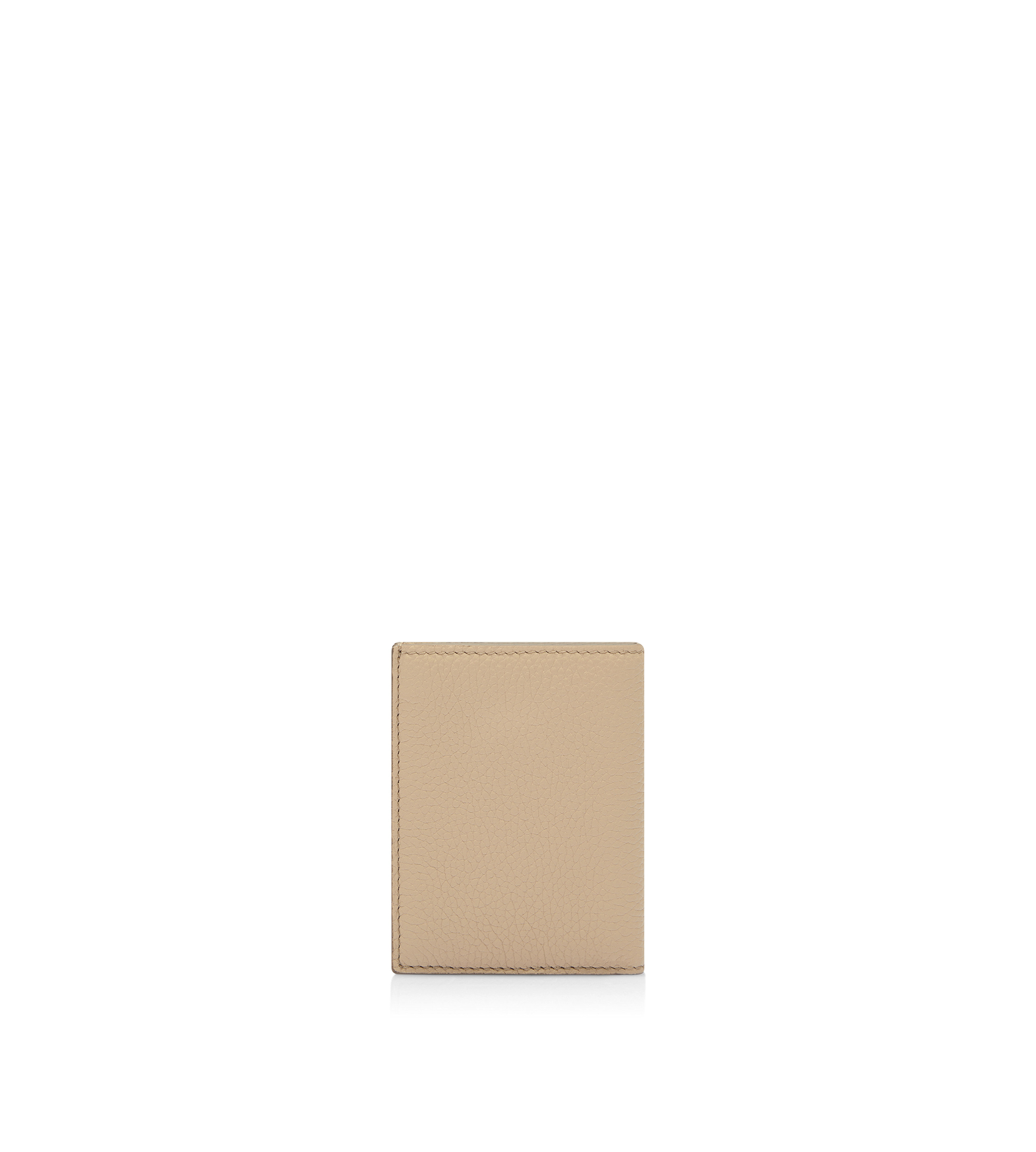 GRAIN LEATHER FOLDING CARDHOLDER - 2