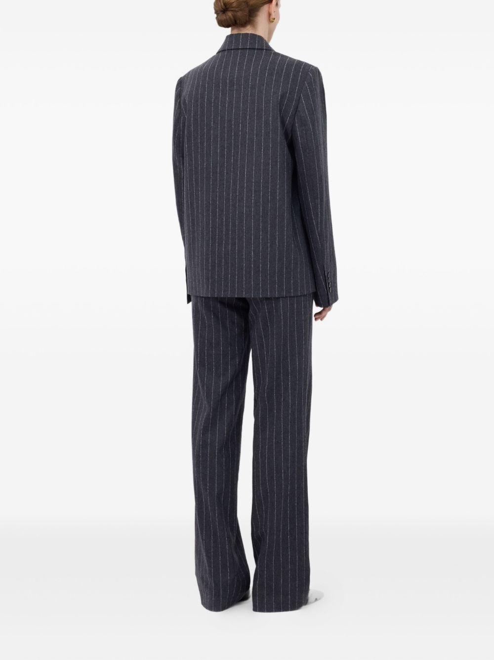 Kalen pinstripe double-breasted blazer - 4