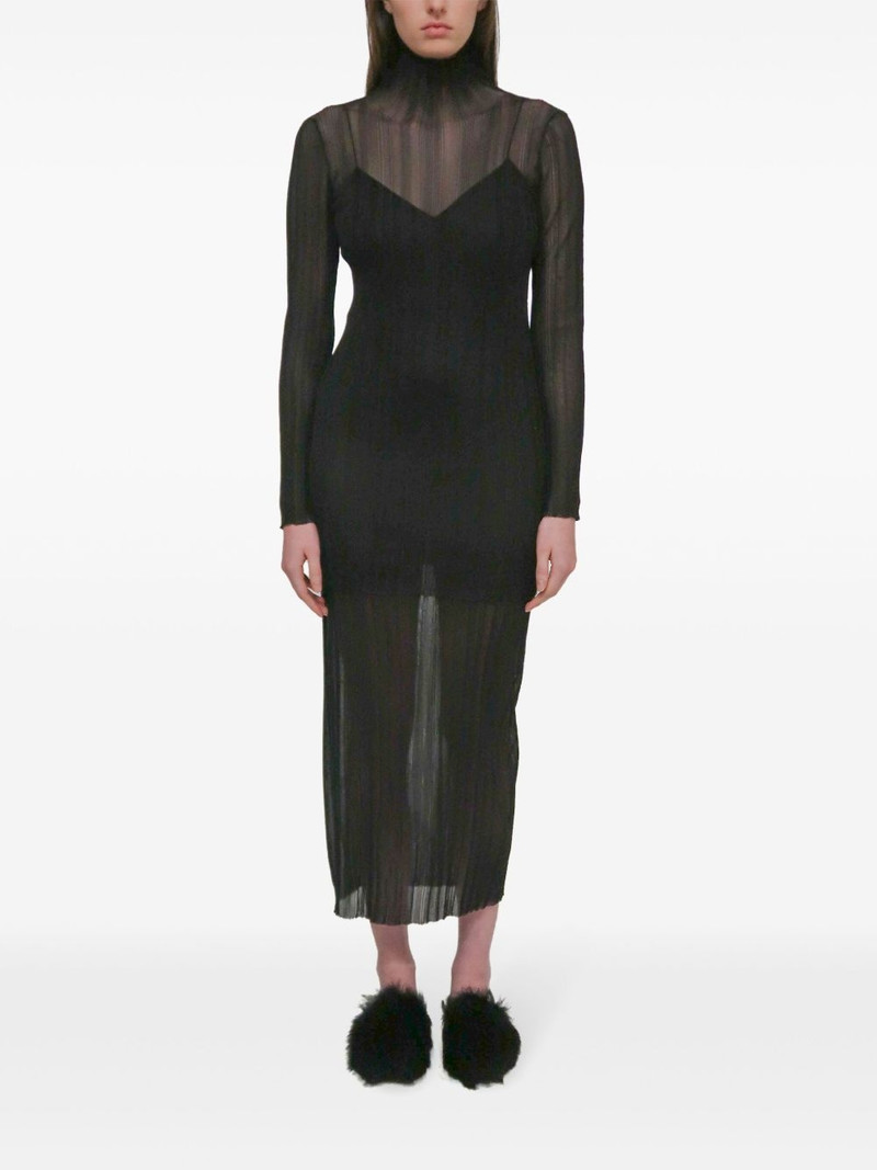 ROSETTA GETTY sheer plissé skirt outlook