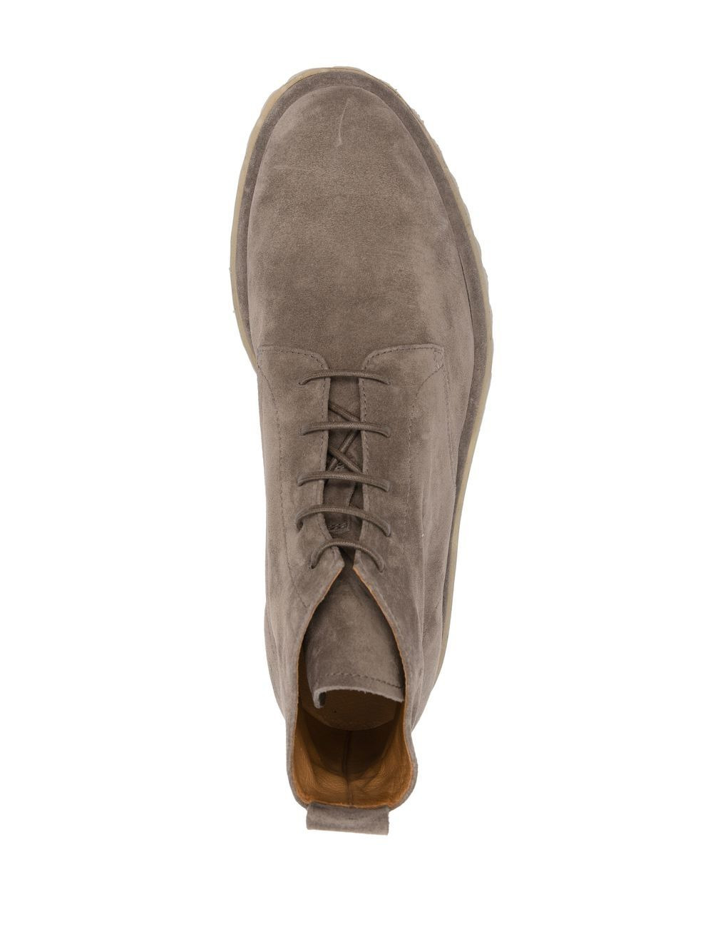 lace-up suede boots - 4