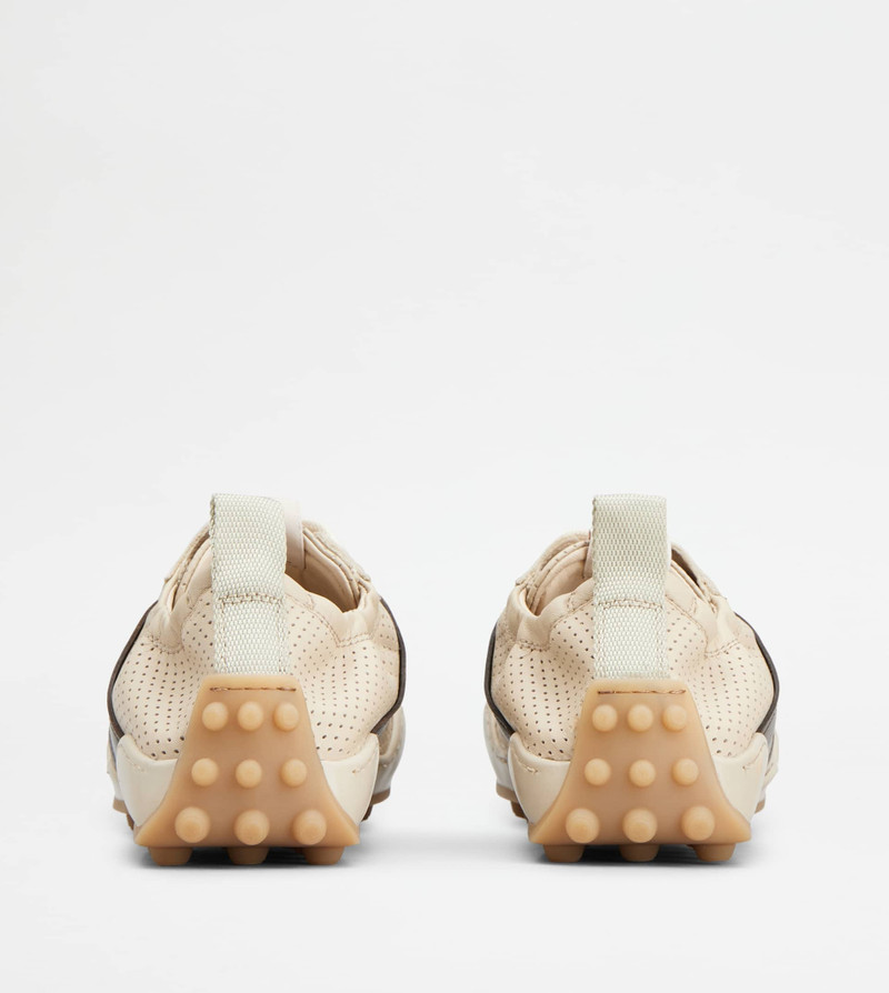 Tod's SNEAKERS IN LEATHER - BEIGE, BROWN outlook
