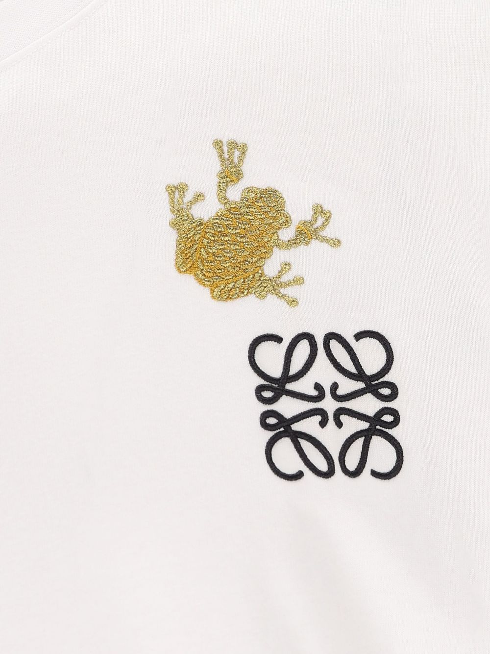 frog-logo embroidered t-shirt - 3