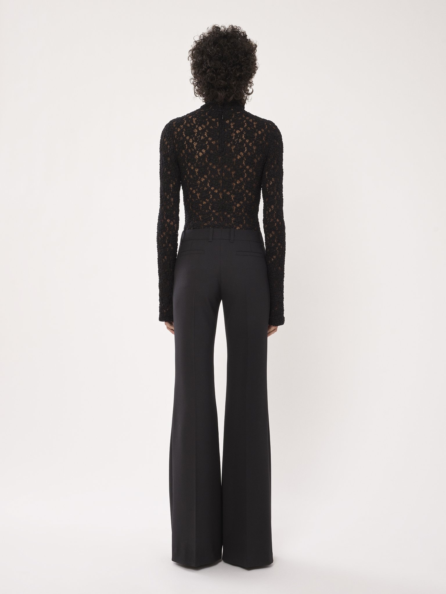 LOW-WAIST FLARE PANTS - 4