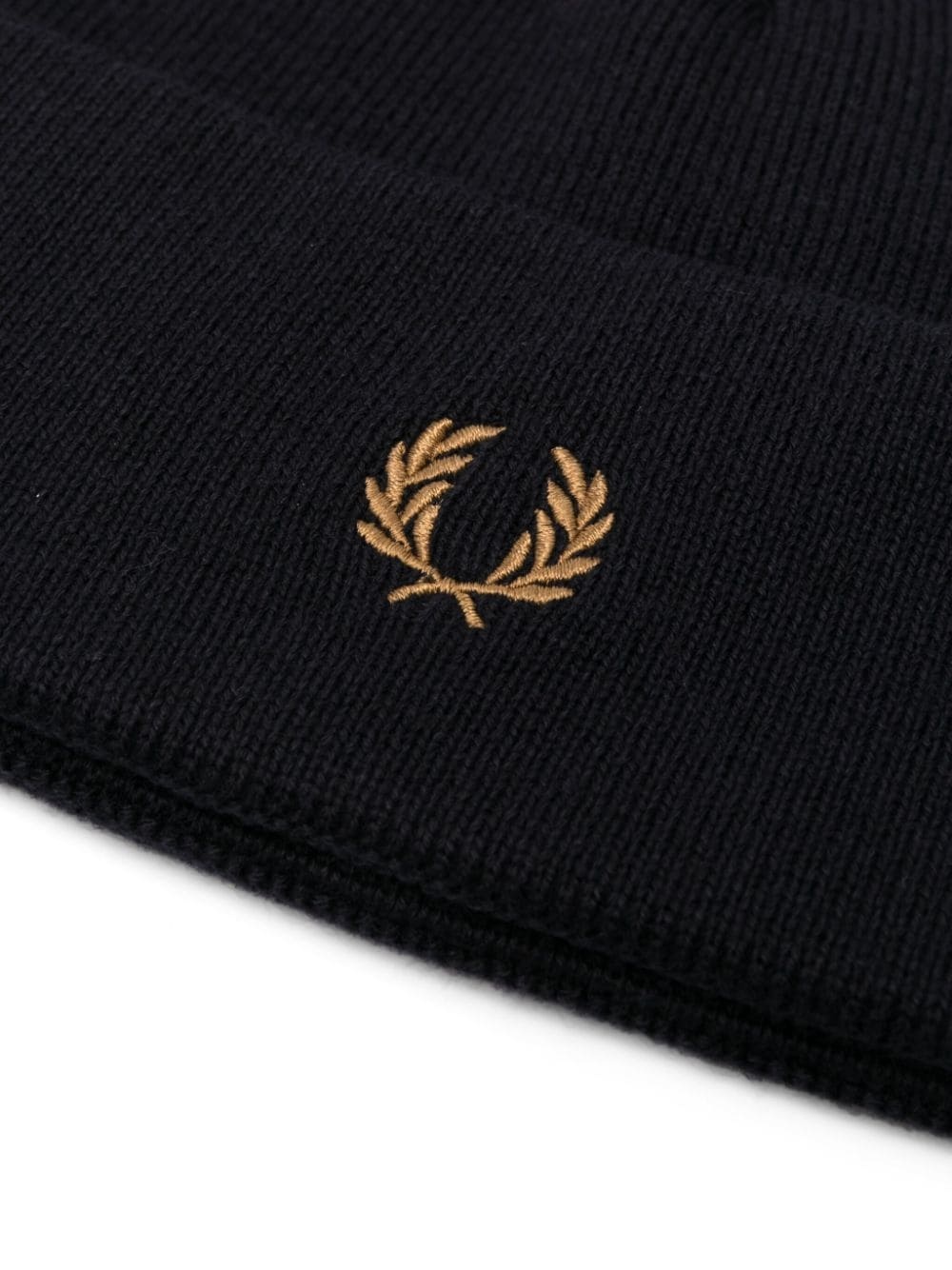 embroidered-logo beanie hat - 2