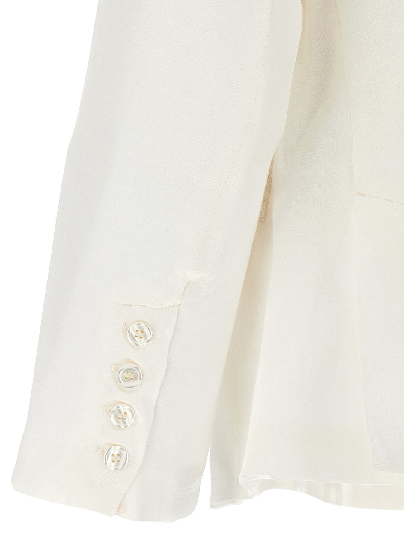 Double Breast Blazer Jacket Jackets White - 4