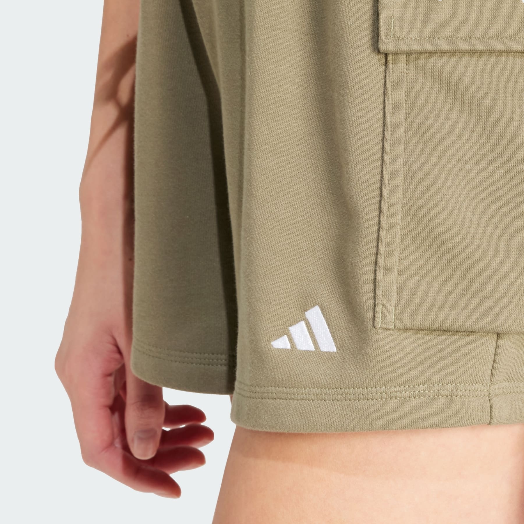 Essentials Small Logo French Terry Cargo Shorts - 5