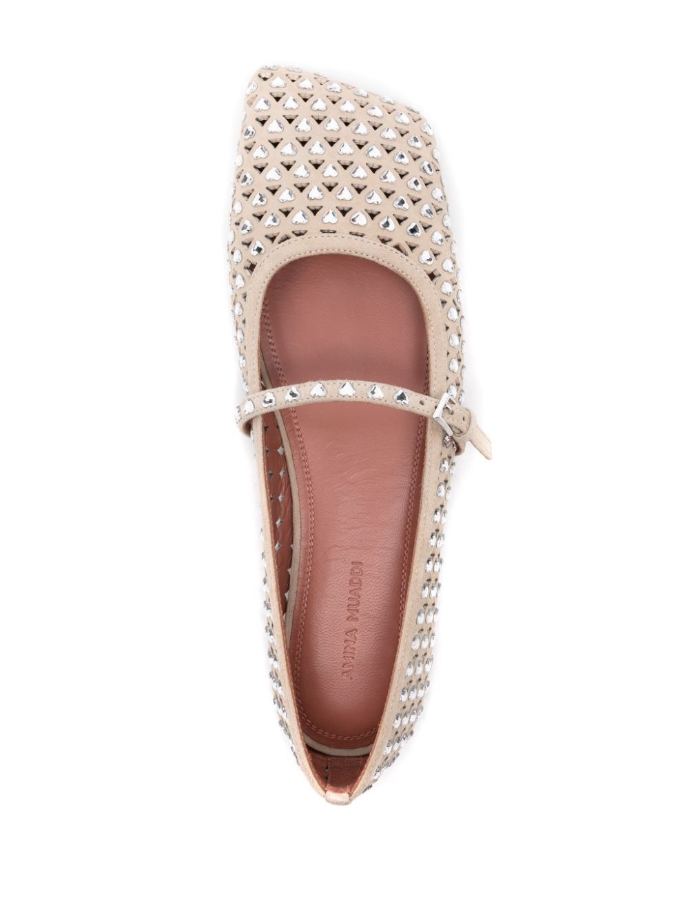 Ane crystal-embellished ballerinas - 4