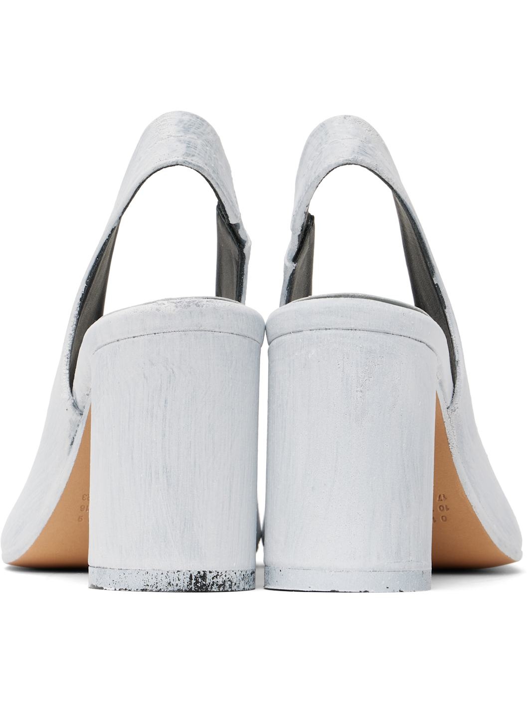 White Painted Anatomic Heeled Sandals - 2