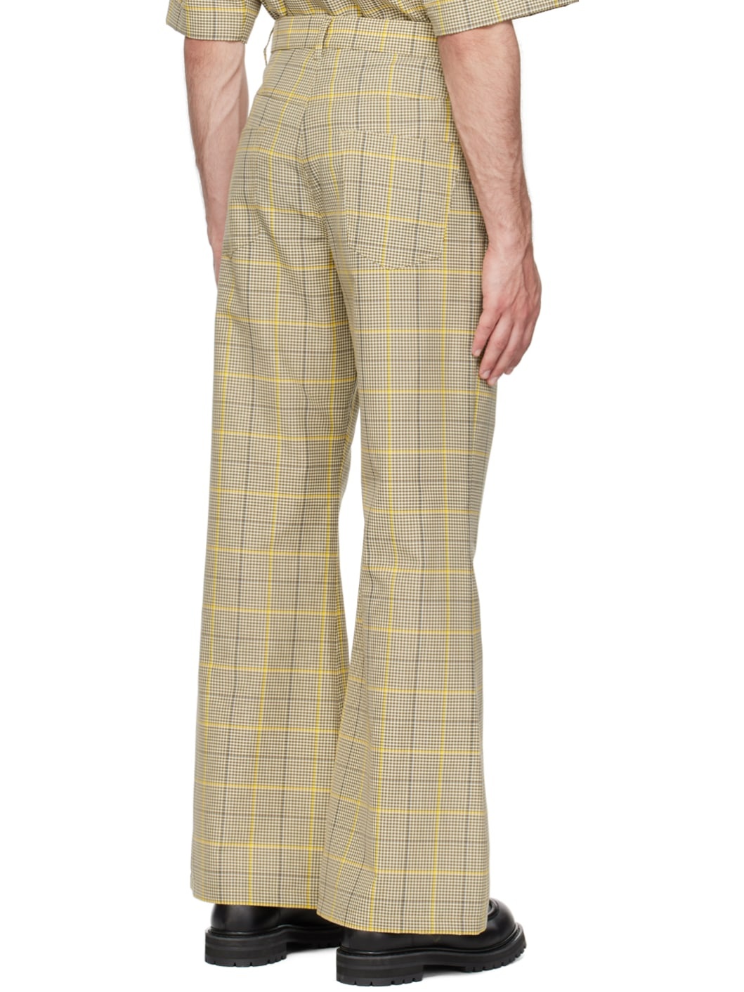 Khaki Check Trousers - 3