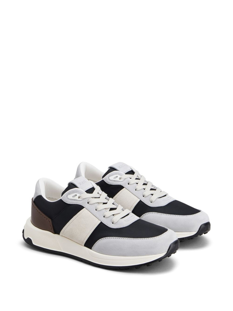 Tod's suede-panelled sneakers outlook
