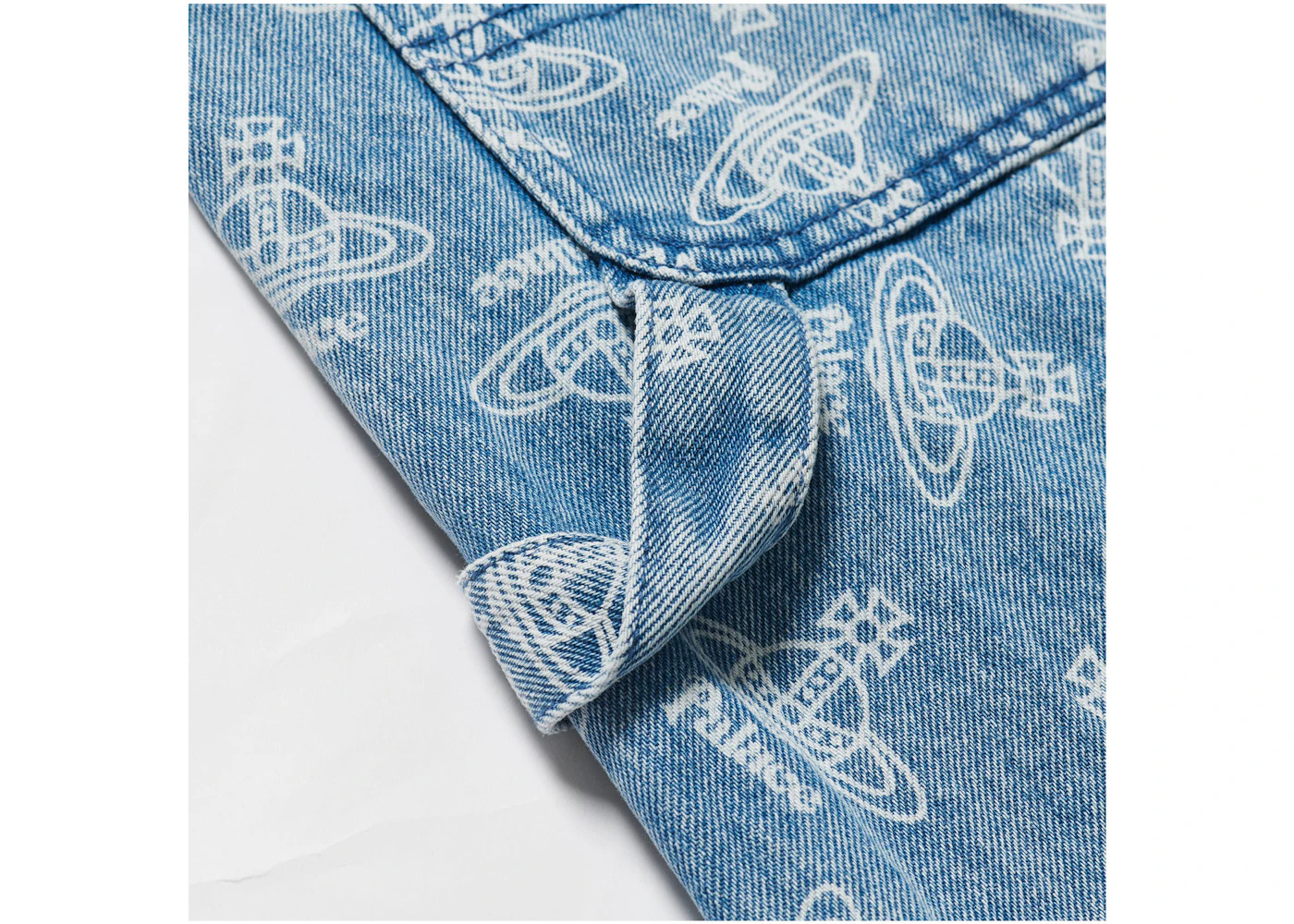 Palace x Vivienne Westwood Denim Short Orb Stone Wash - 3