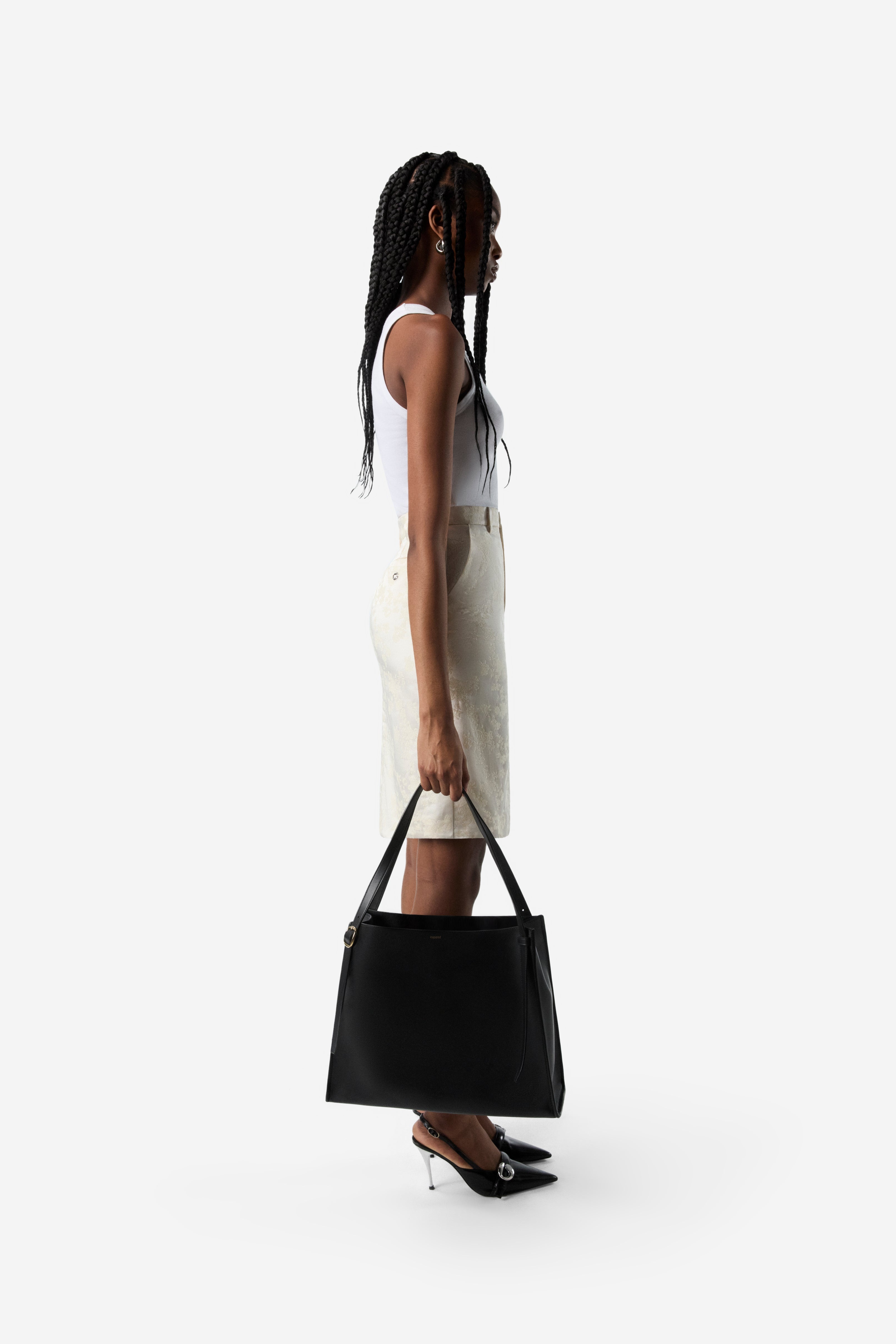 Jacquard Asymmetric Skirt - 3