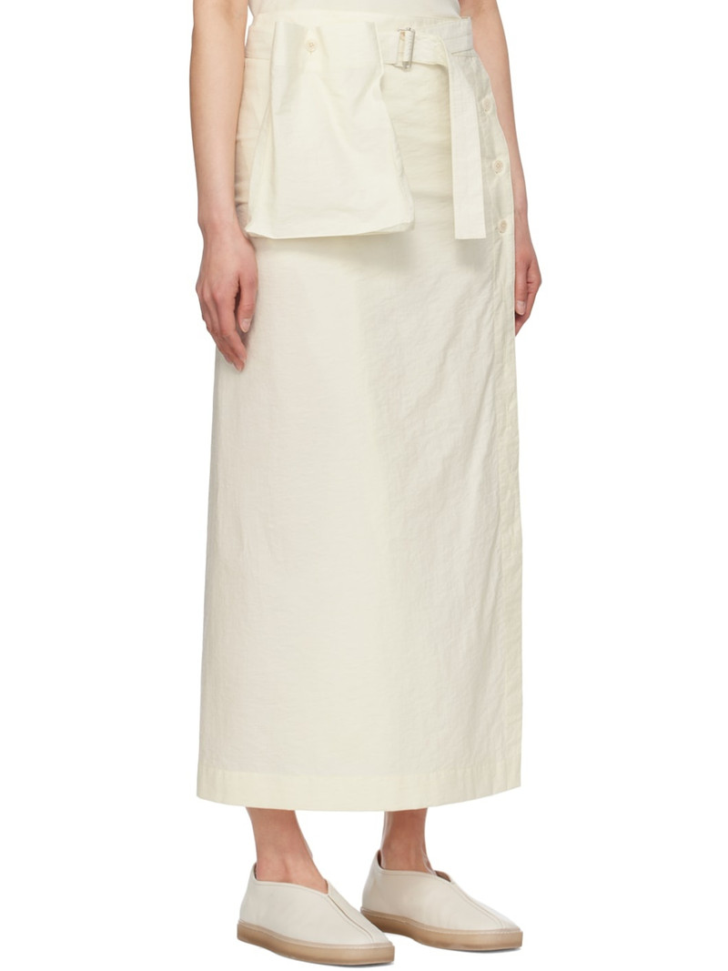 Yellow Wrap Midi Skirt 2
