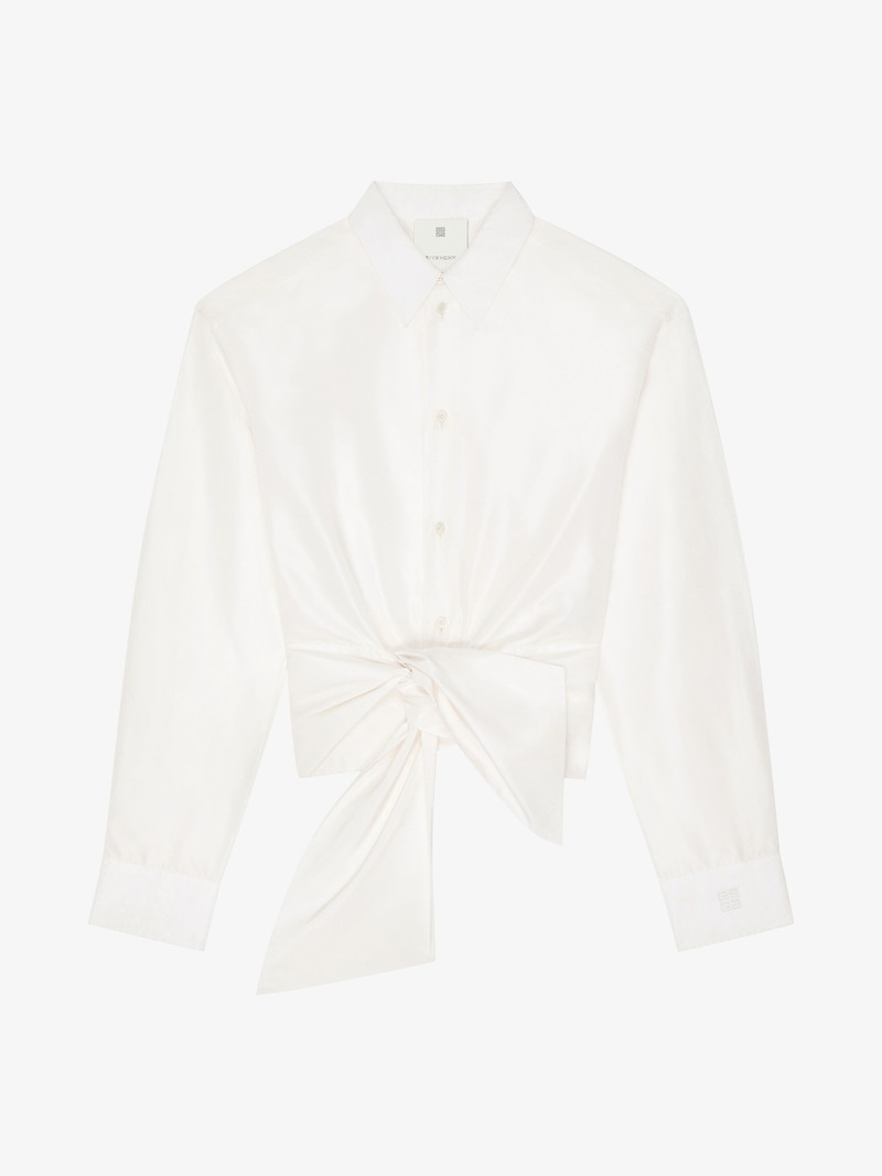 4G DETAIL과 TAFFETAS에서 BOW SHIRT - 1