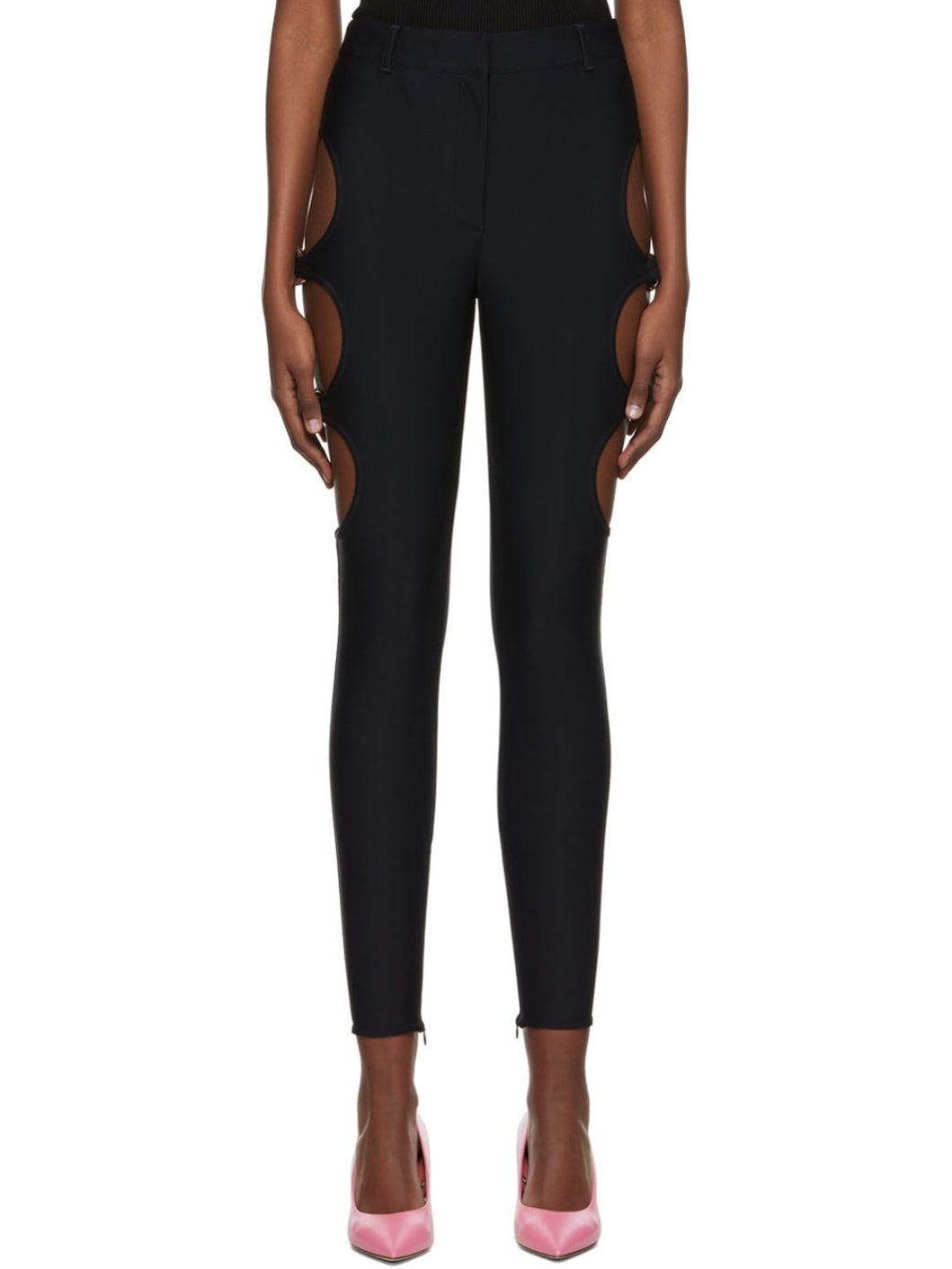 Black Nylon Leggings - 1