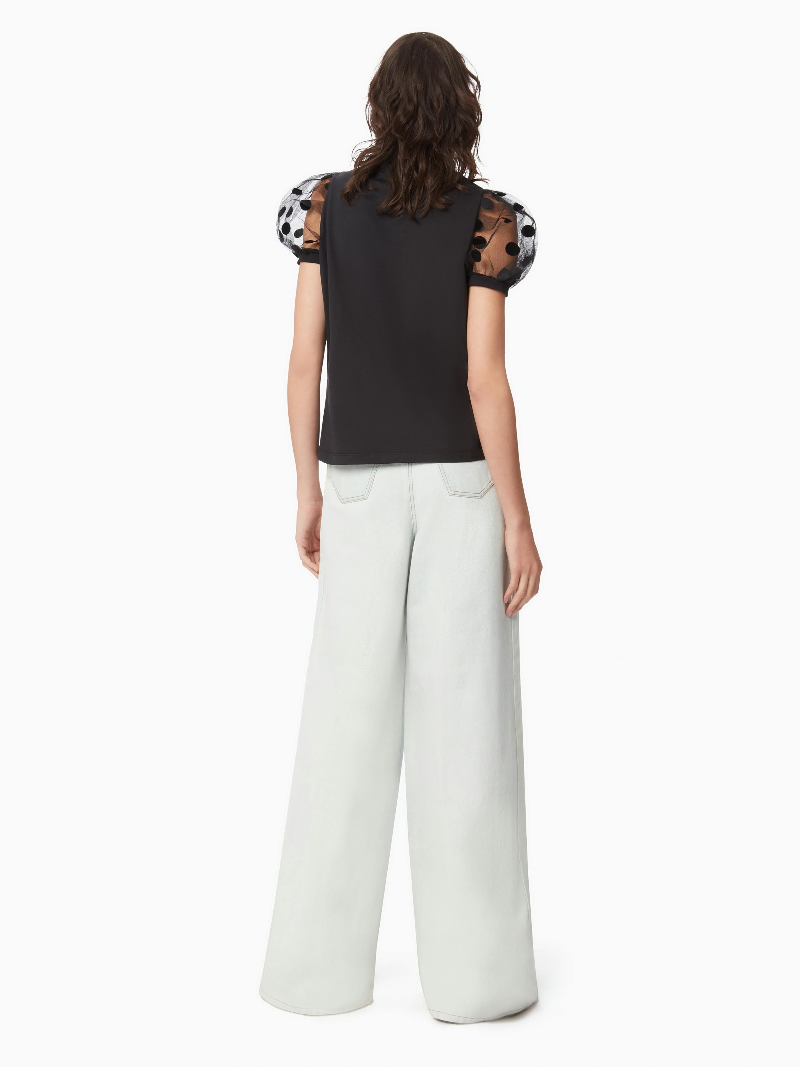 T-SHIRT WITH PUFF SLEEVES - 4