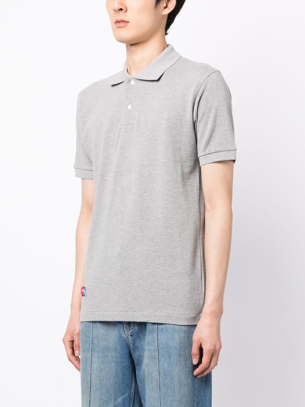 logo-appliquÃ© cotton polo shirt - 3