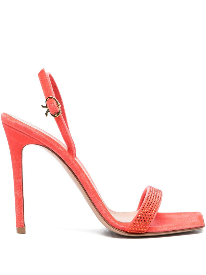 105mm crystal-embellished slingback sandals 1