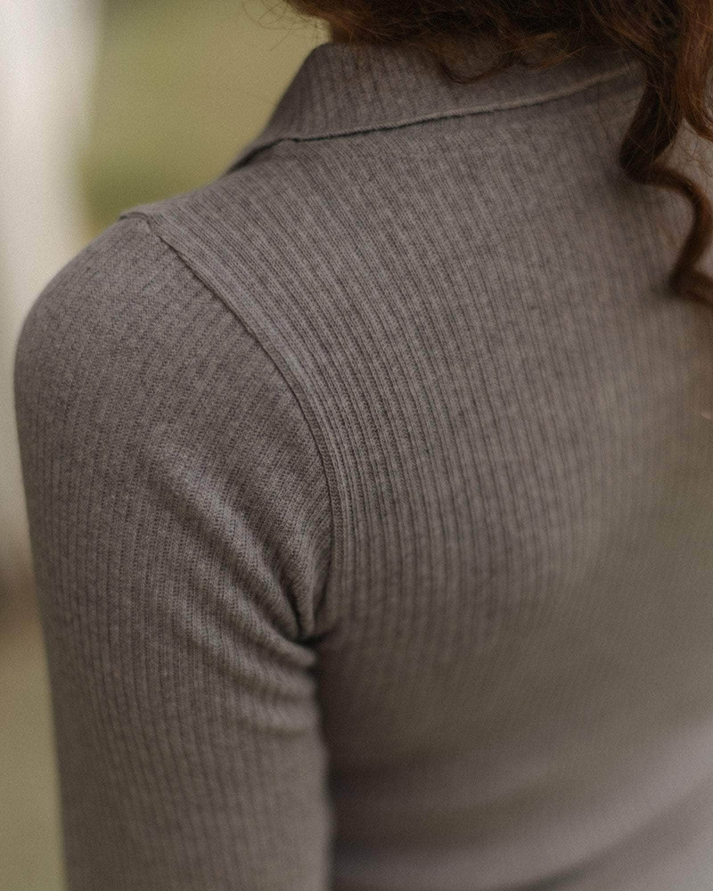 Dual Long Sleeve Tee - Recycled Cotton Rib 5