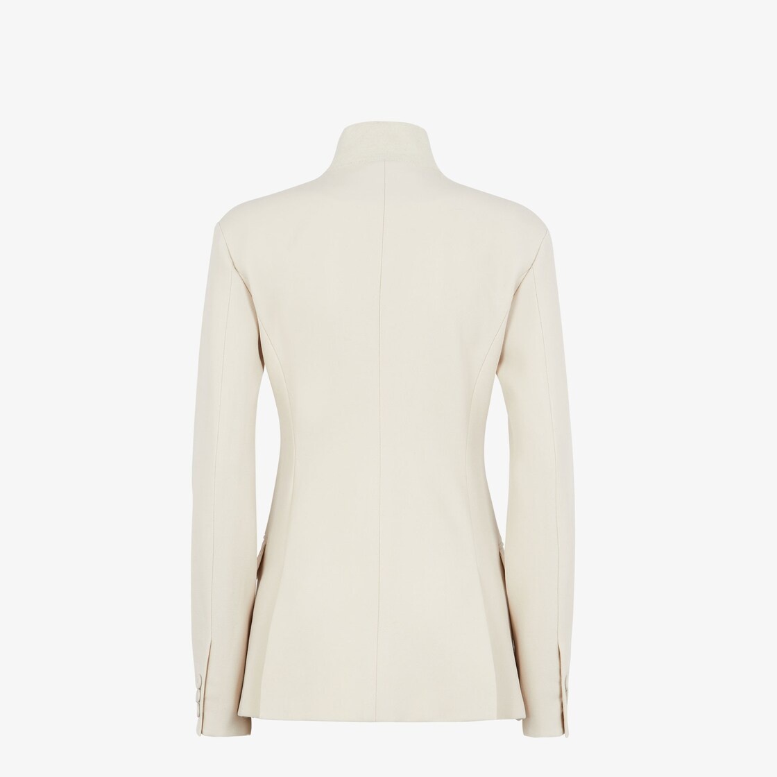 White grain de poudre wool jacket - 2