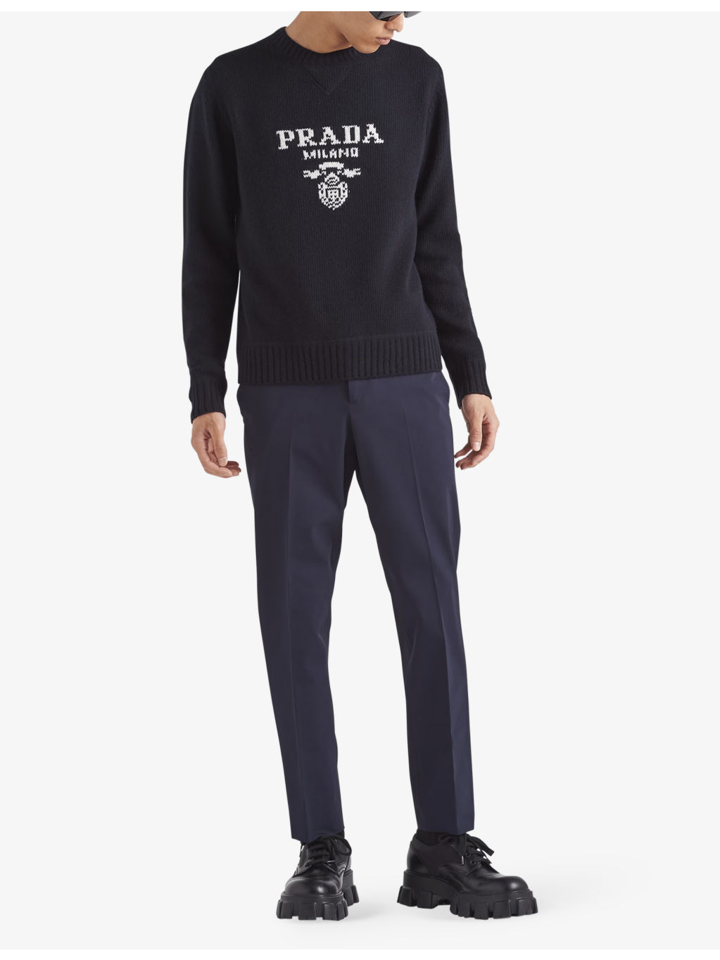 Slim-fit straight-leg woven trousers - 2