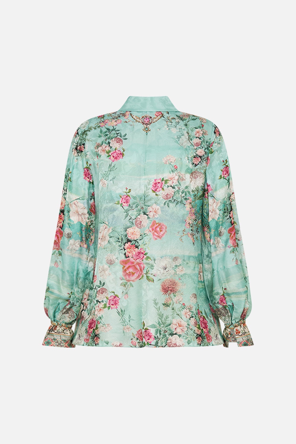 CURVED COLLAR BLOUSE - 2