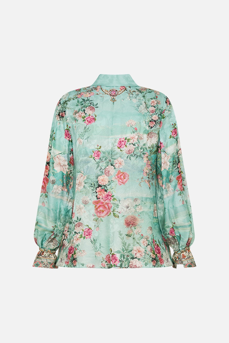 CAMILLA CURVED COLLAR BLOUSE outlook