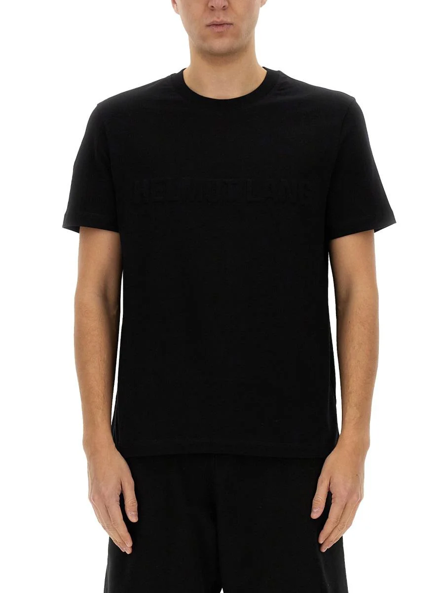 Helmut Lang T-Shirt Con Logo In Rilievo - 1