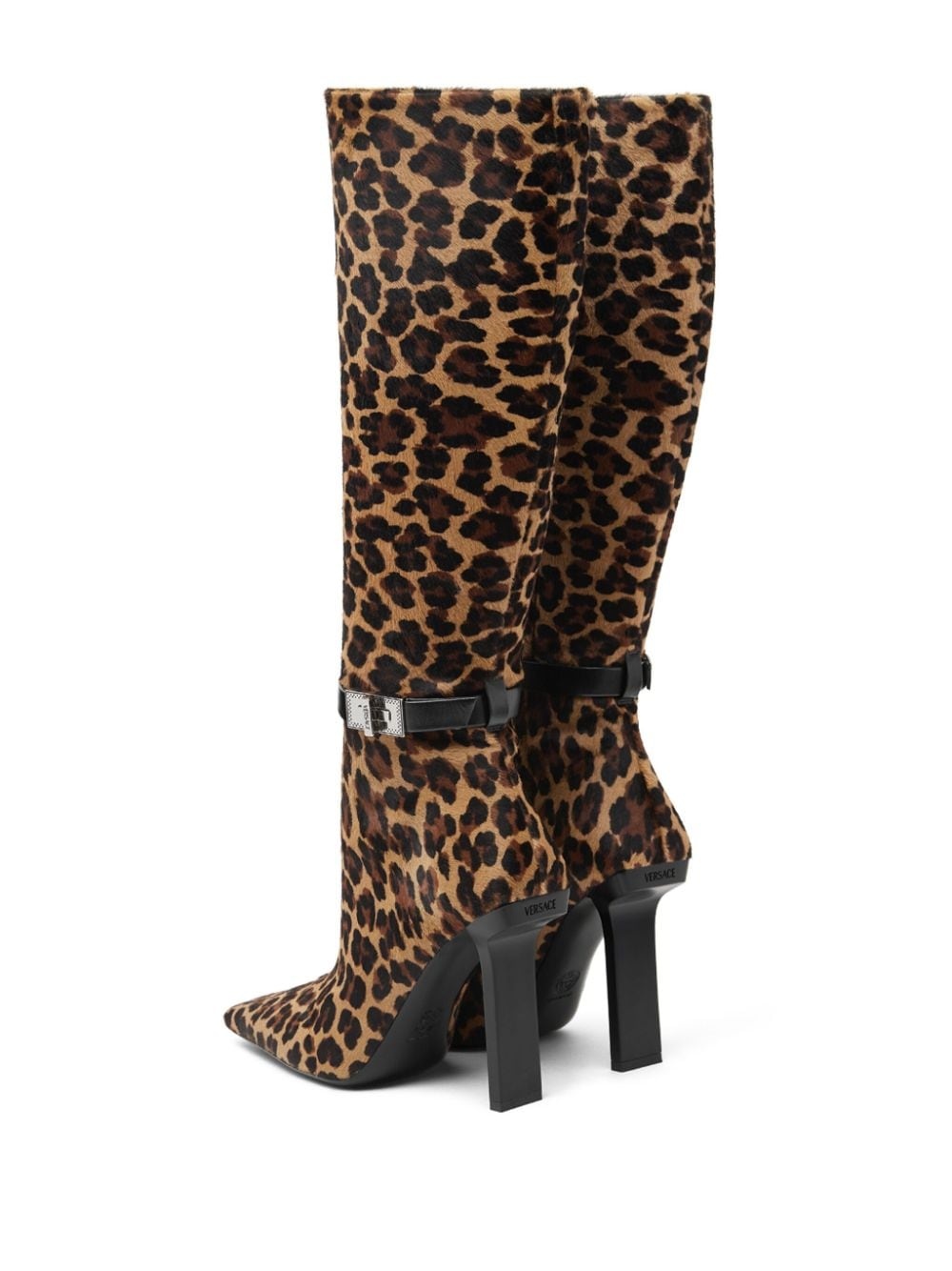 leopard-print boots - 3