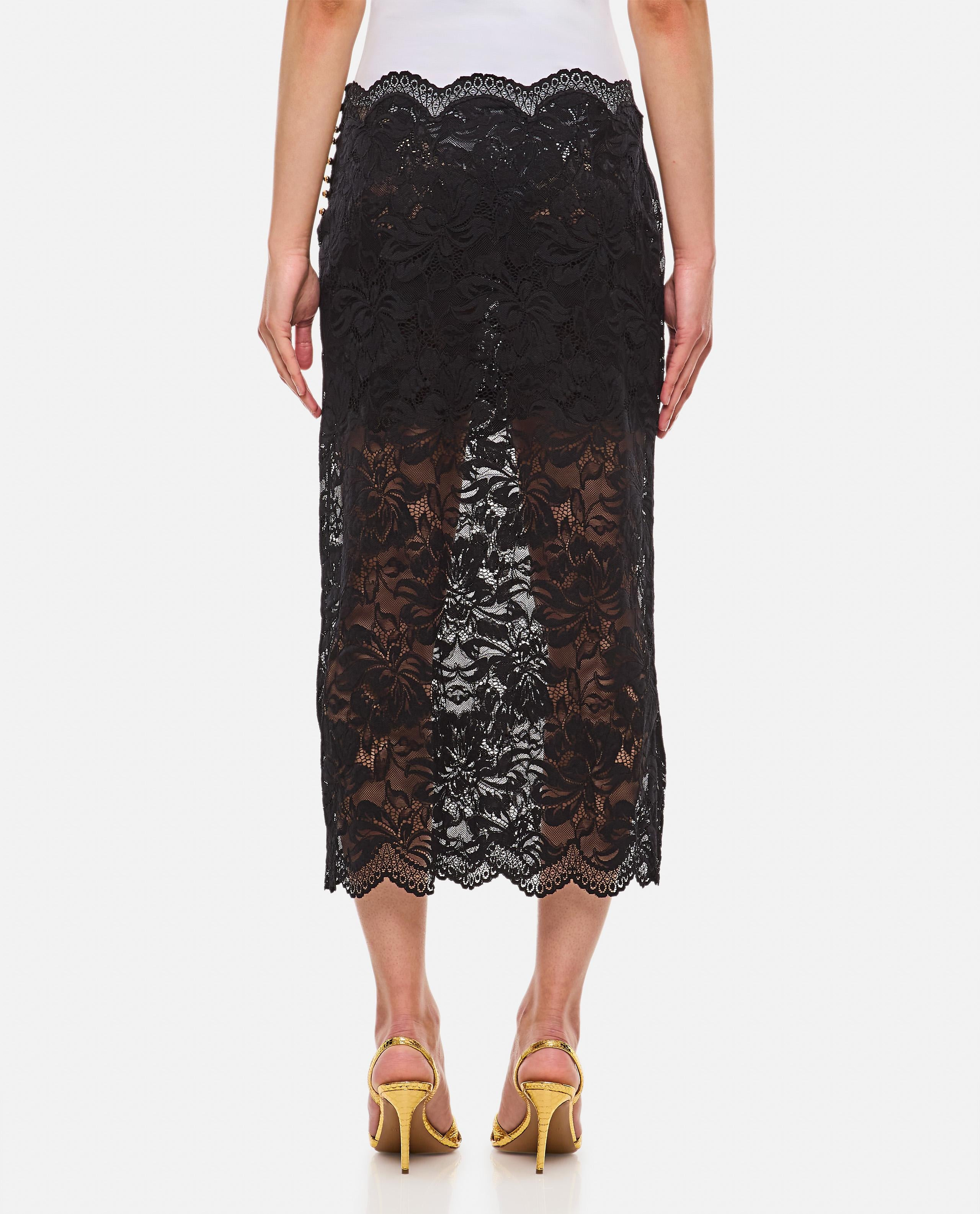 LACE LONG MIDI SKIRT - 3