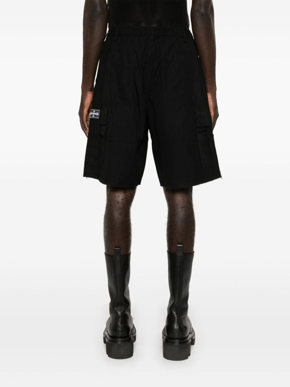 logo-patch cargo shorts - 4