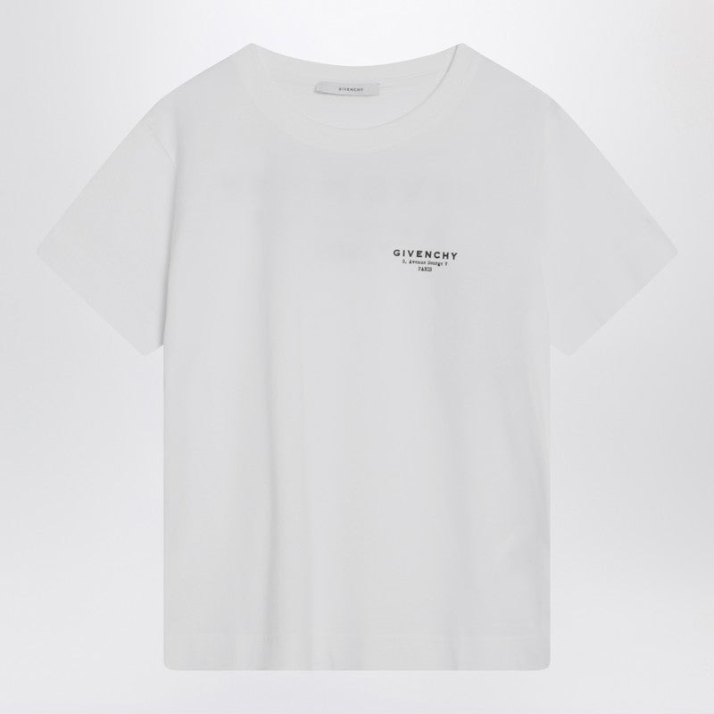 Givenchy White Cotton T-Shirt With Logo Women - 1
