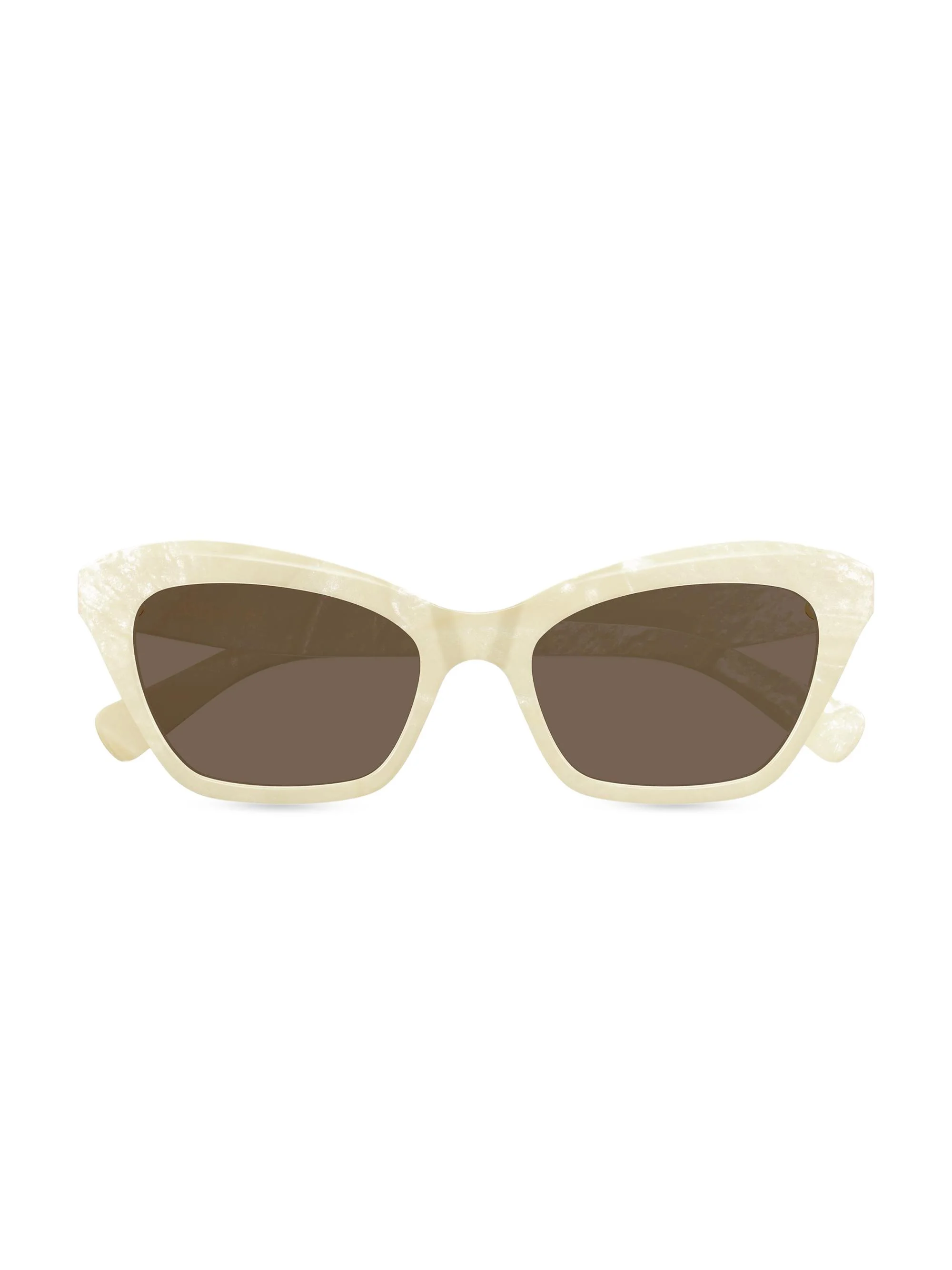 Women's Dauphin 52MM Cat-Eye Sunglasses - Ivory Brown - 1