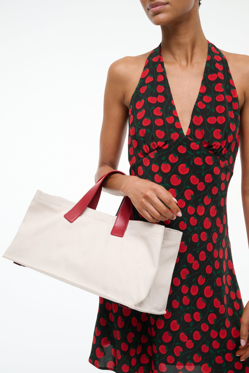 STAUD STAUD PORT TOTE NATURAL/ROUGE outlook