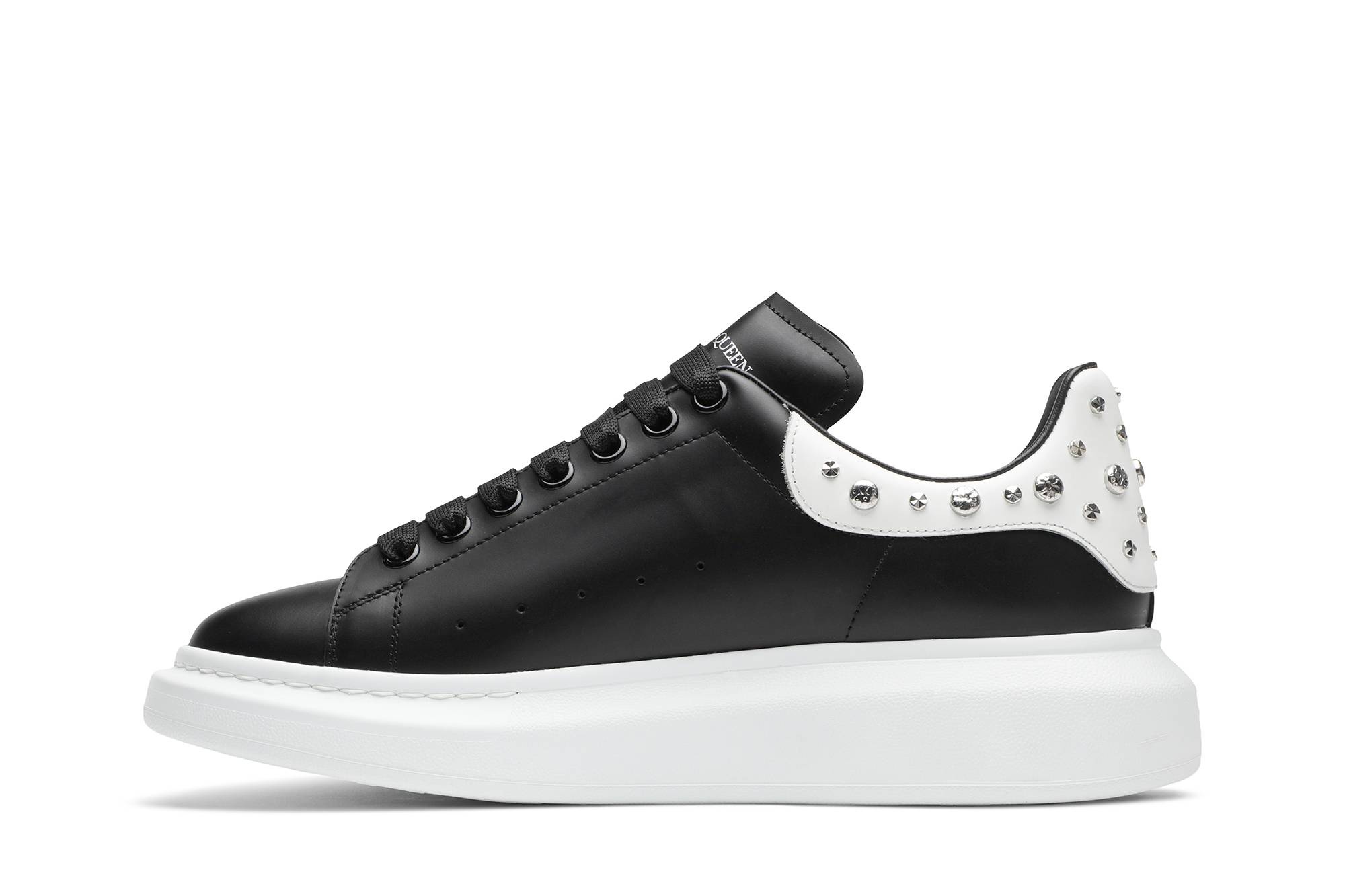 Alexander McQueen Studded Oversized Sneaker 'White Black' - 3