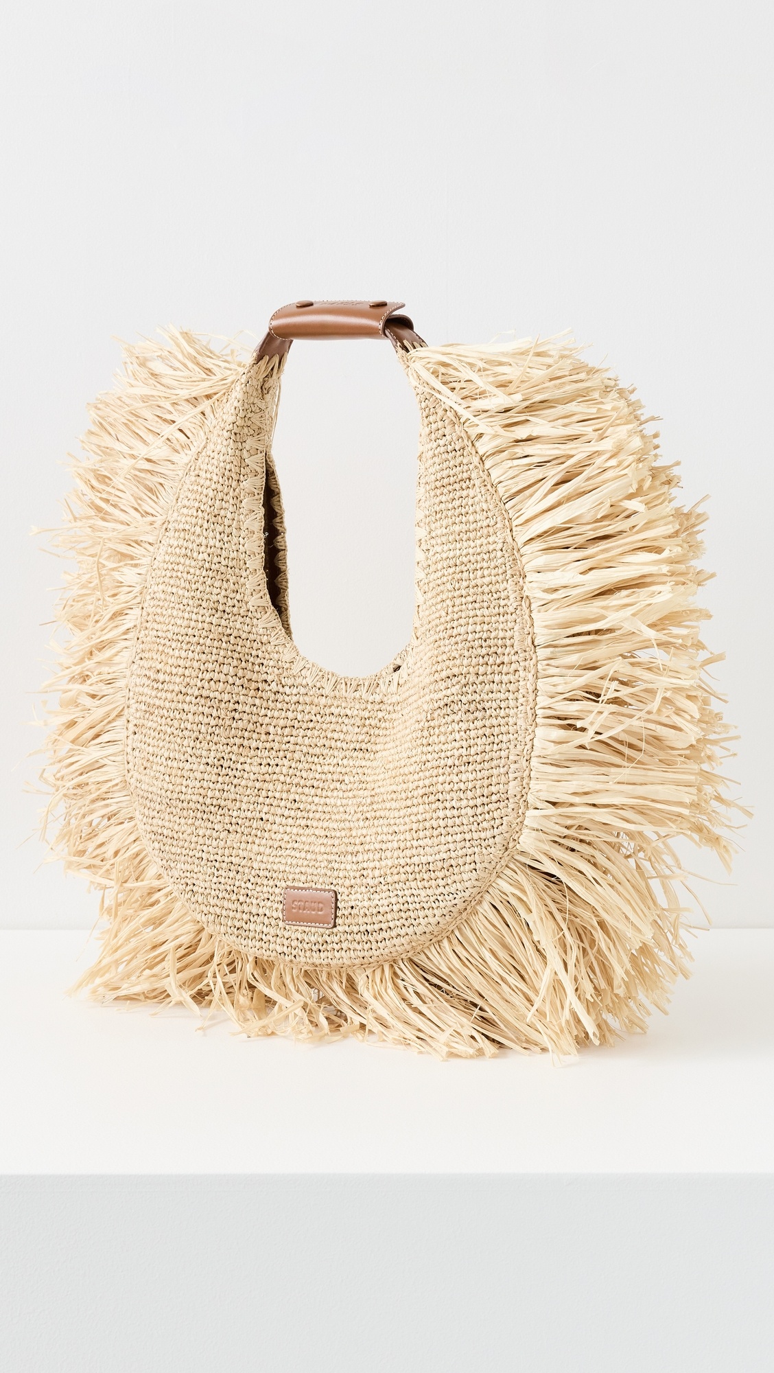 Large Raffia Moon Tote Bag - 2