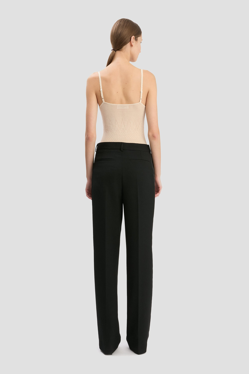 Tailored Straight Leg Trouser In Black 5