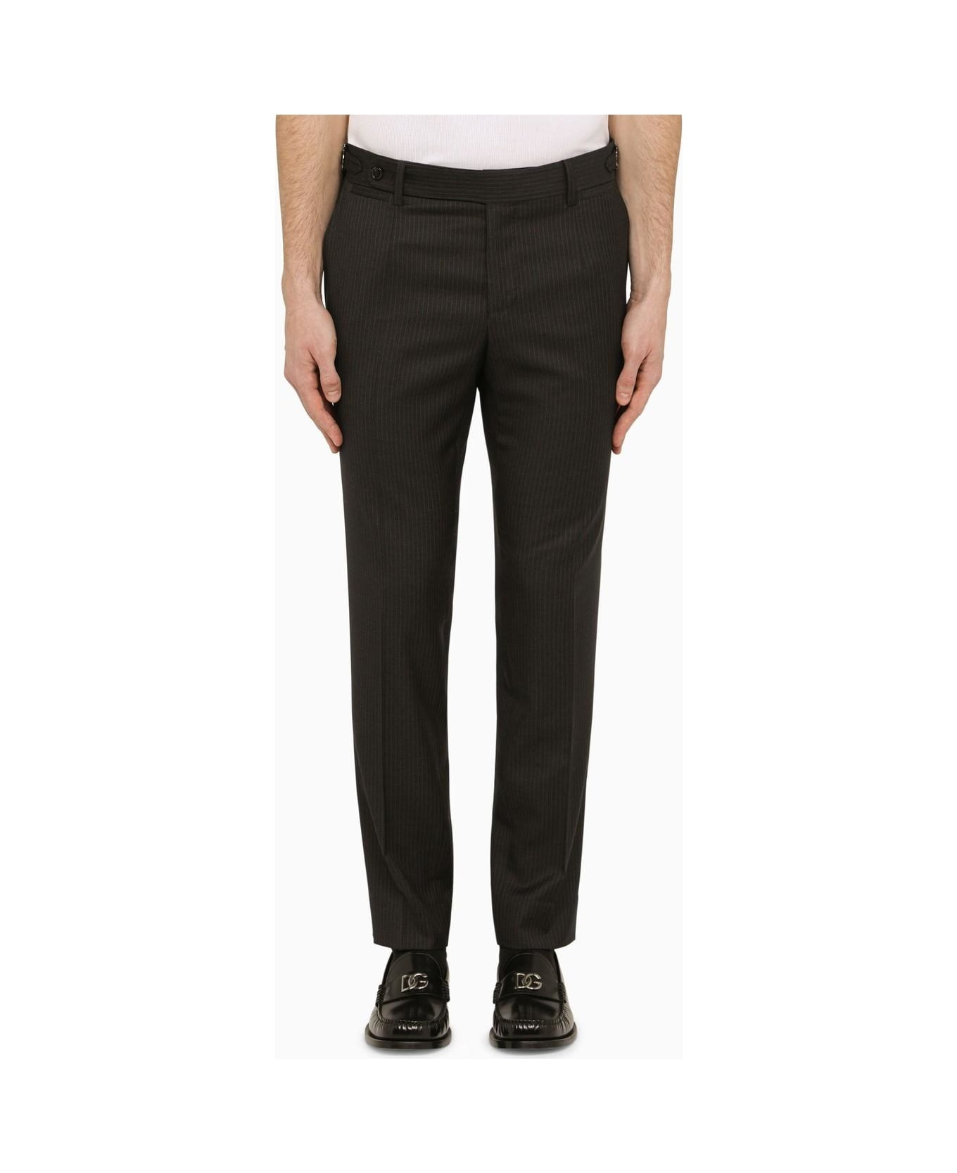 Pinstripe Trousers - 1