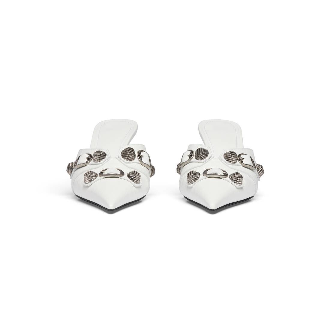 Women's Cagole 70mm Mule in Optic White - 3